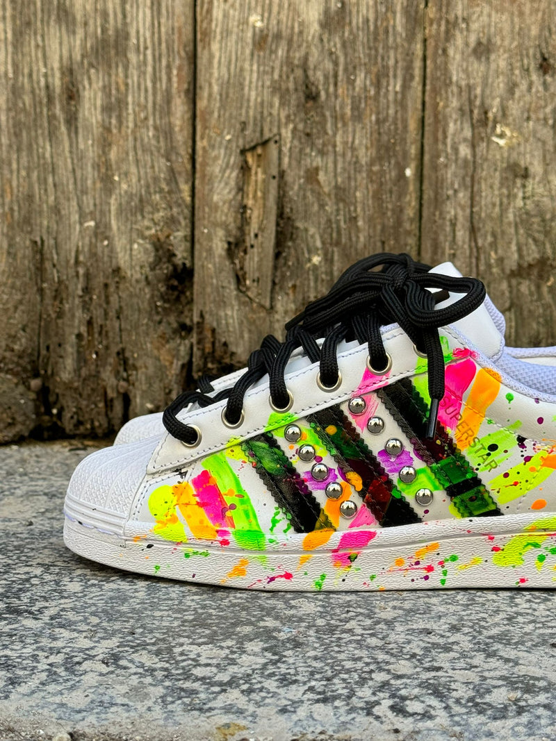 Rainbow adidas high tops new arrivals