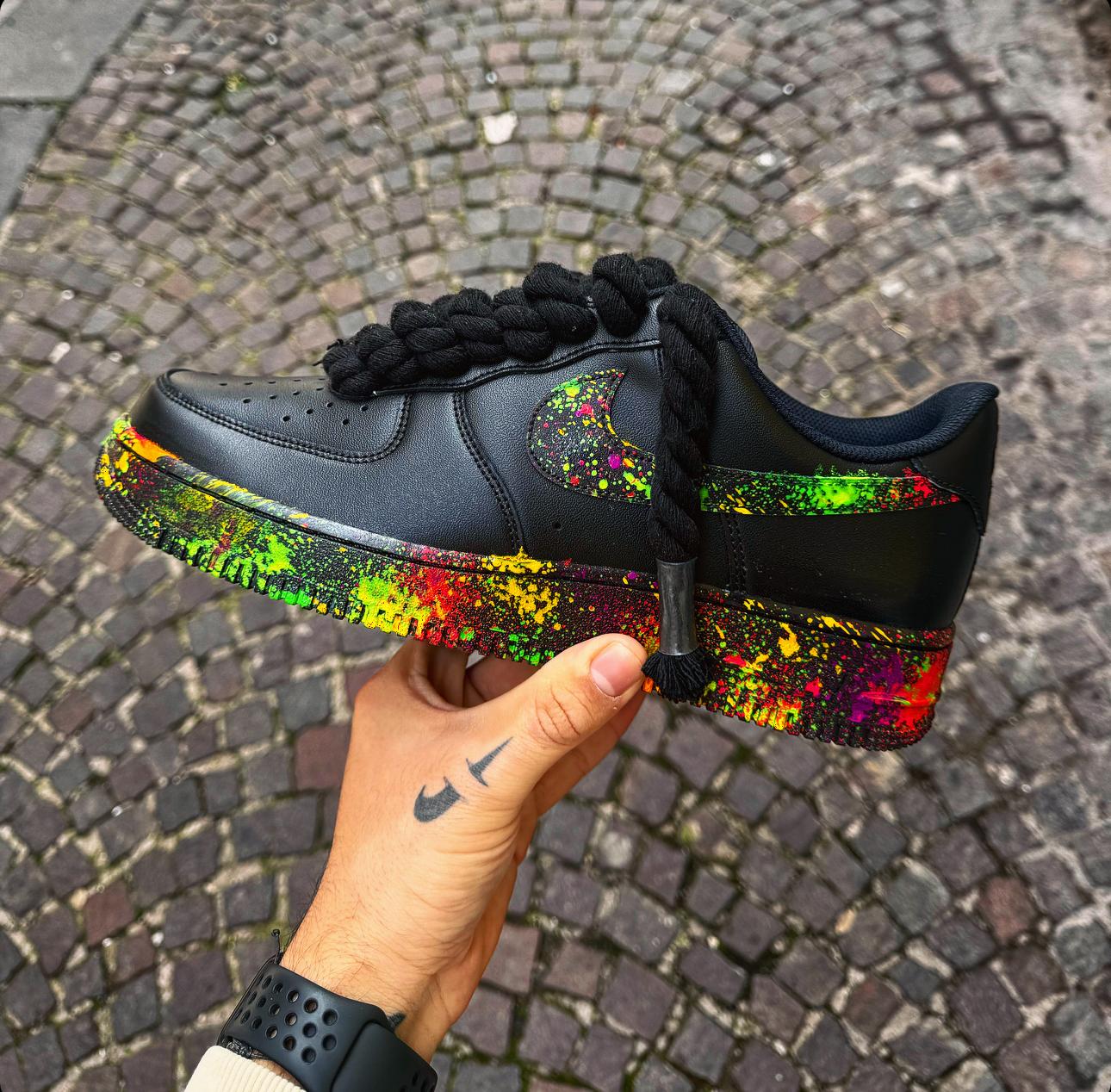 Snezed AIR FORCE 1ROPE LACES BLACK COLOR