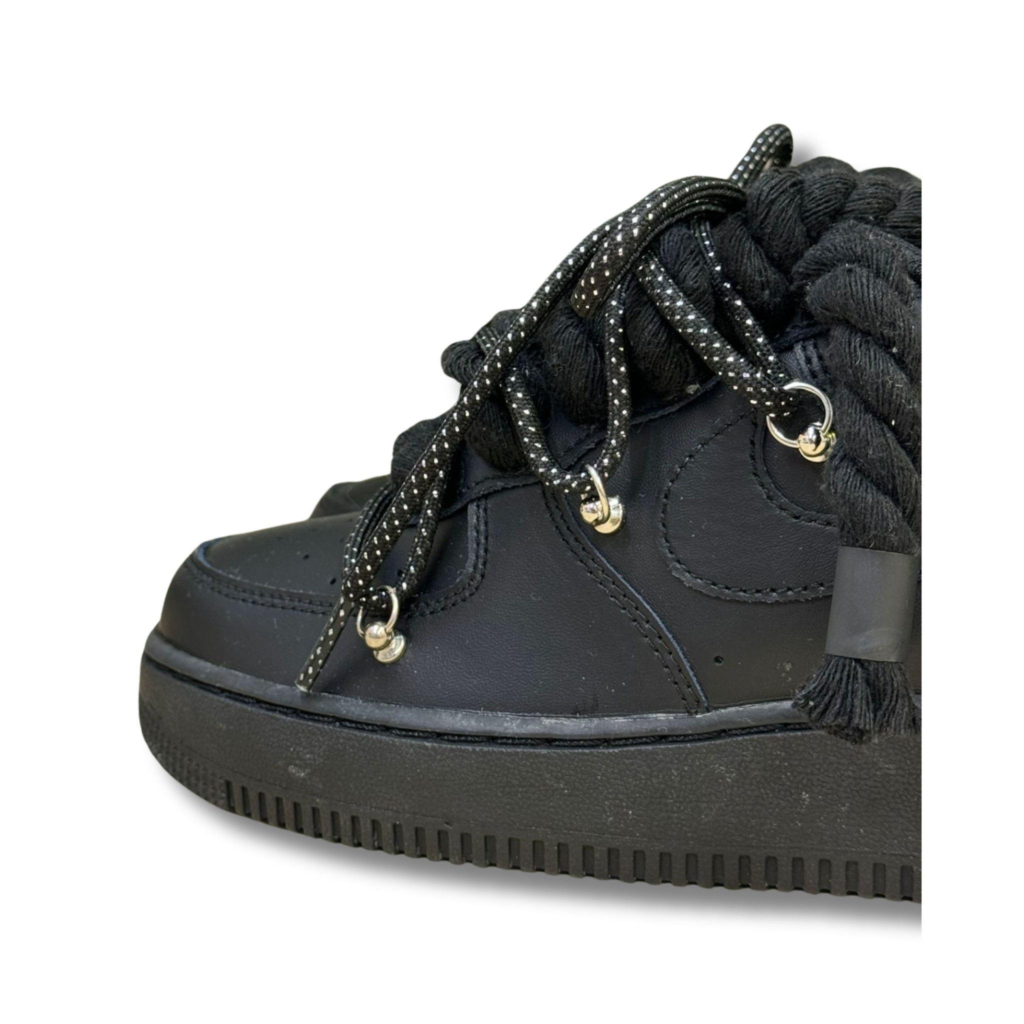 Snezed AIR FORCE ROPE LACESBLACK GLITTER BLACK