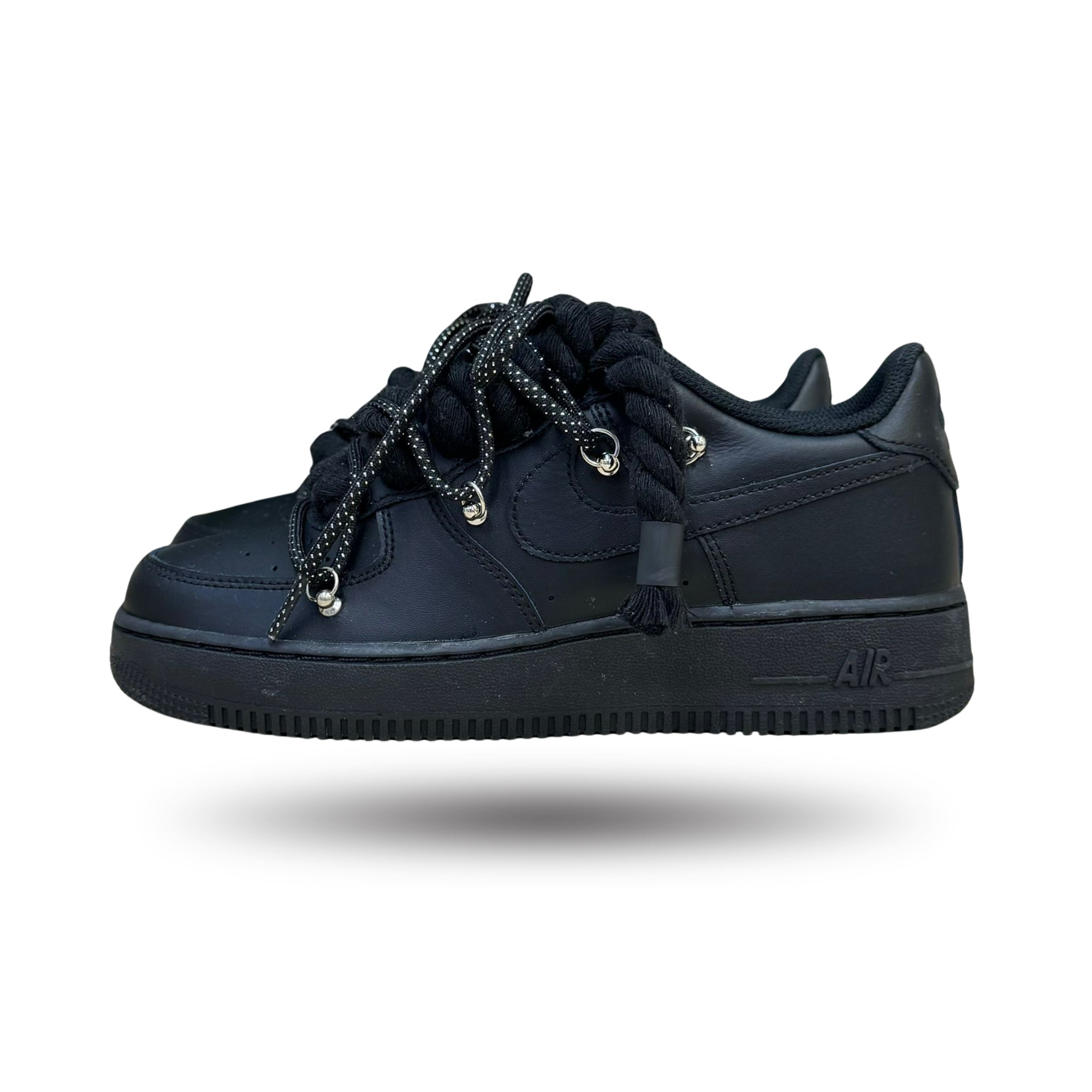 Snezed AIR FORCE ROPE LACESBLACK GLITTER BLACK