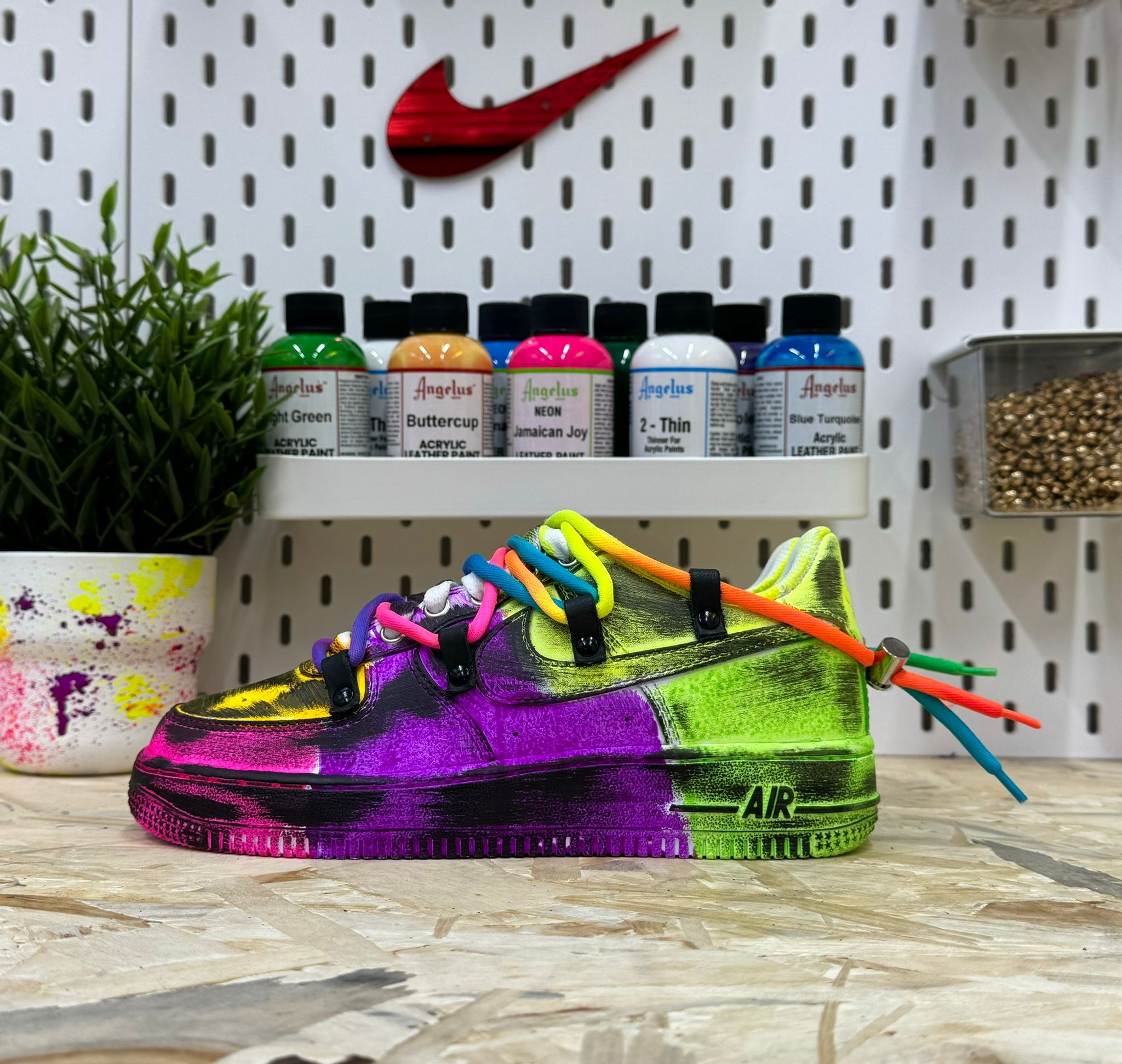 Snezed AIR FORCEROPE LACES FULL COLOR