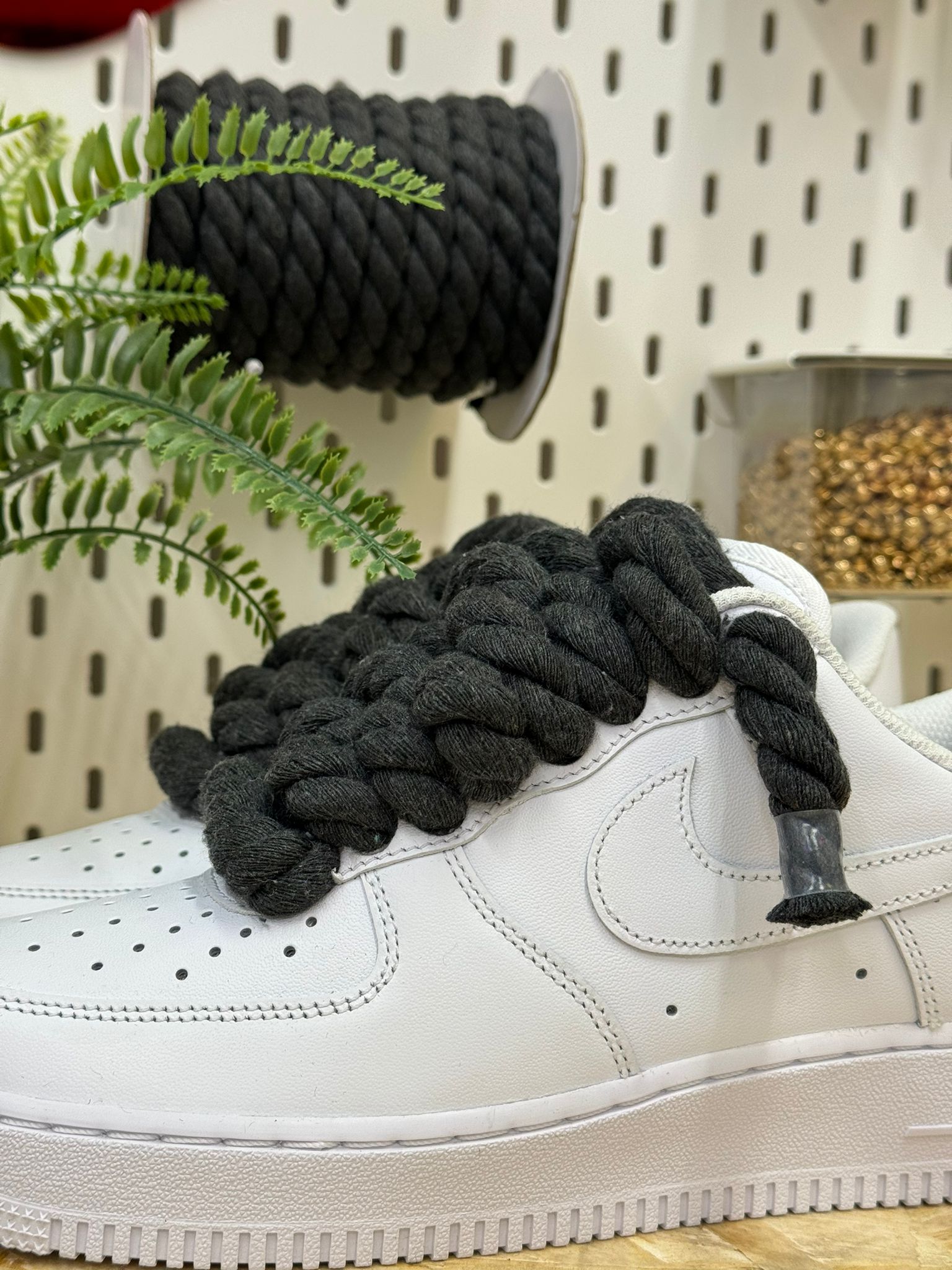 Snezed AIR FORCEROPE LACES GRIGIO BUIO