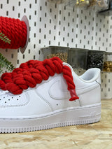 AIR FORCE ROPE LACES RED