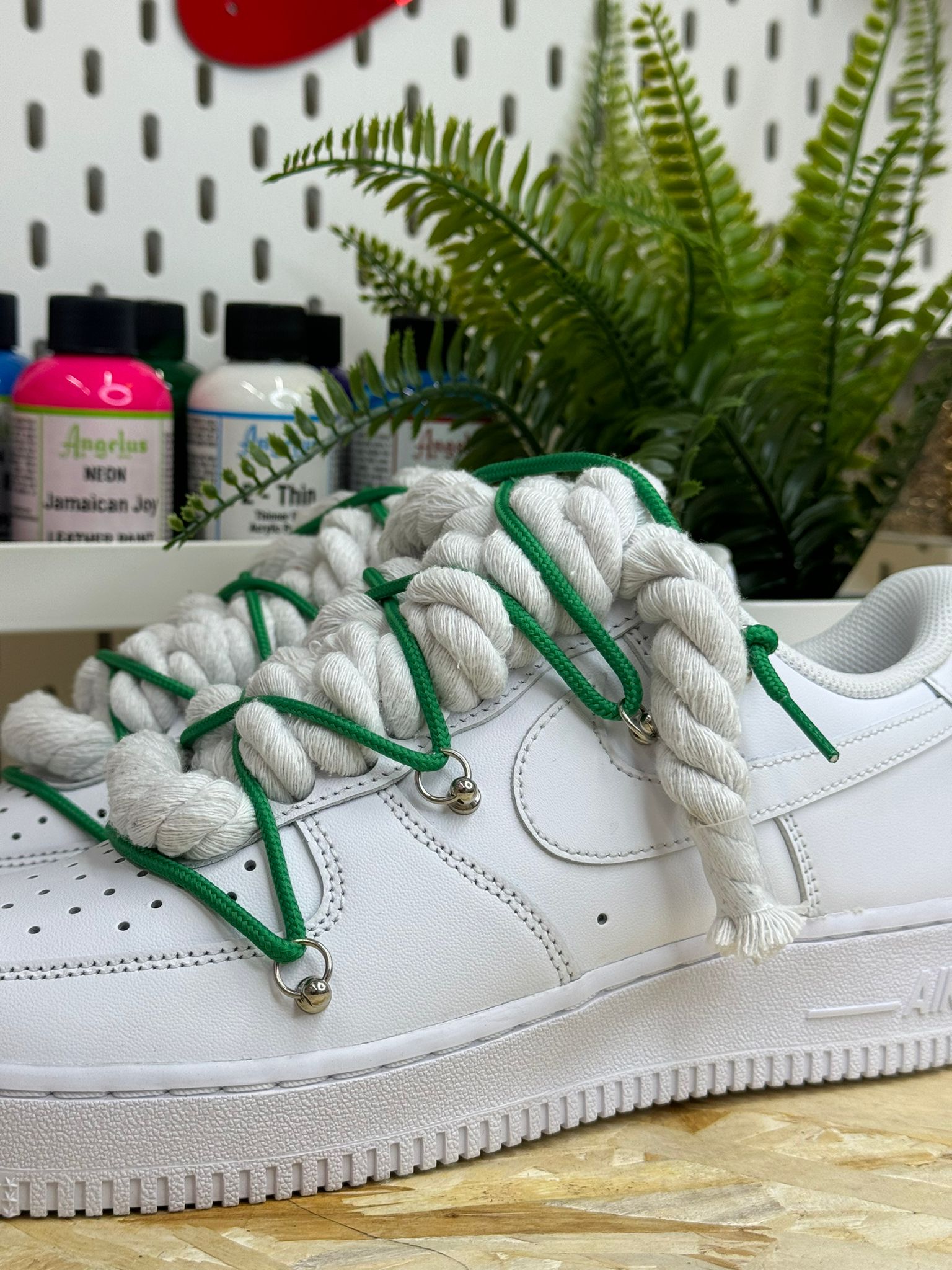 Snezed AIR FORCEROPE LACES TRIPLE GREEN