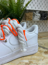 CORDONES AIR FORCE CUERDA TRIPLE NARANJA