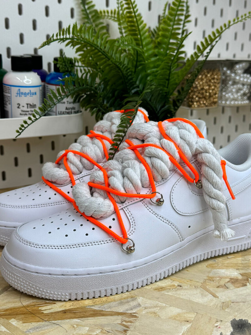 AIR FORCE ROPE LACES TRIPLE ORANGE