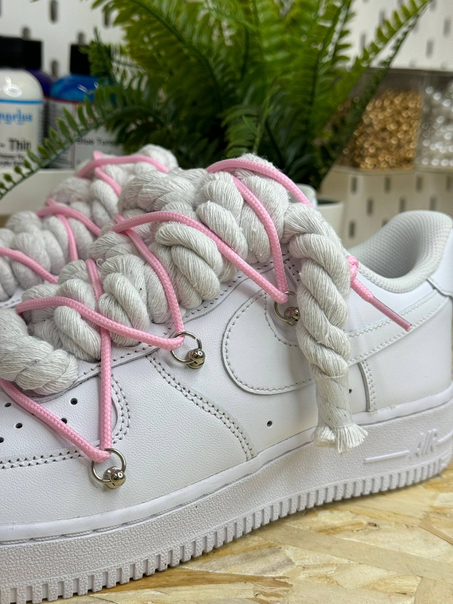 Snezed AIR FORCEROPE LACES TRIPLE PINK