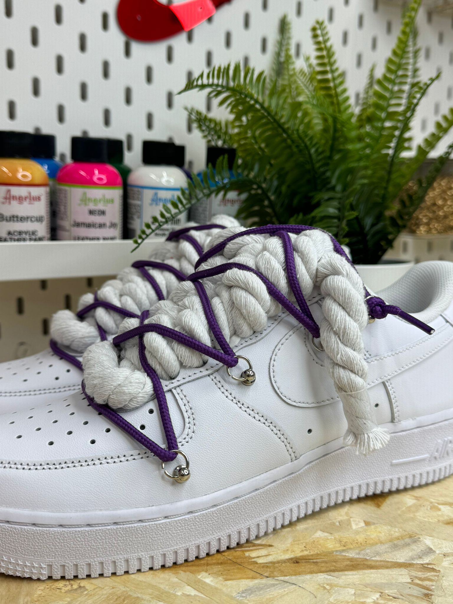 Snezed AIR FORCEROPE LACES TRIPLE VIOLET