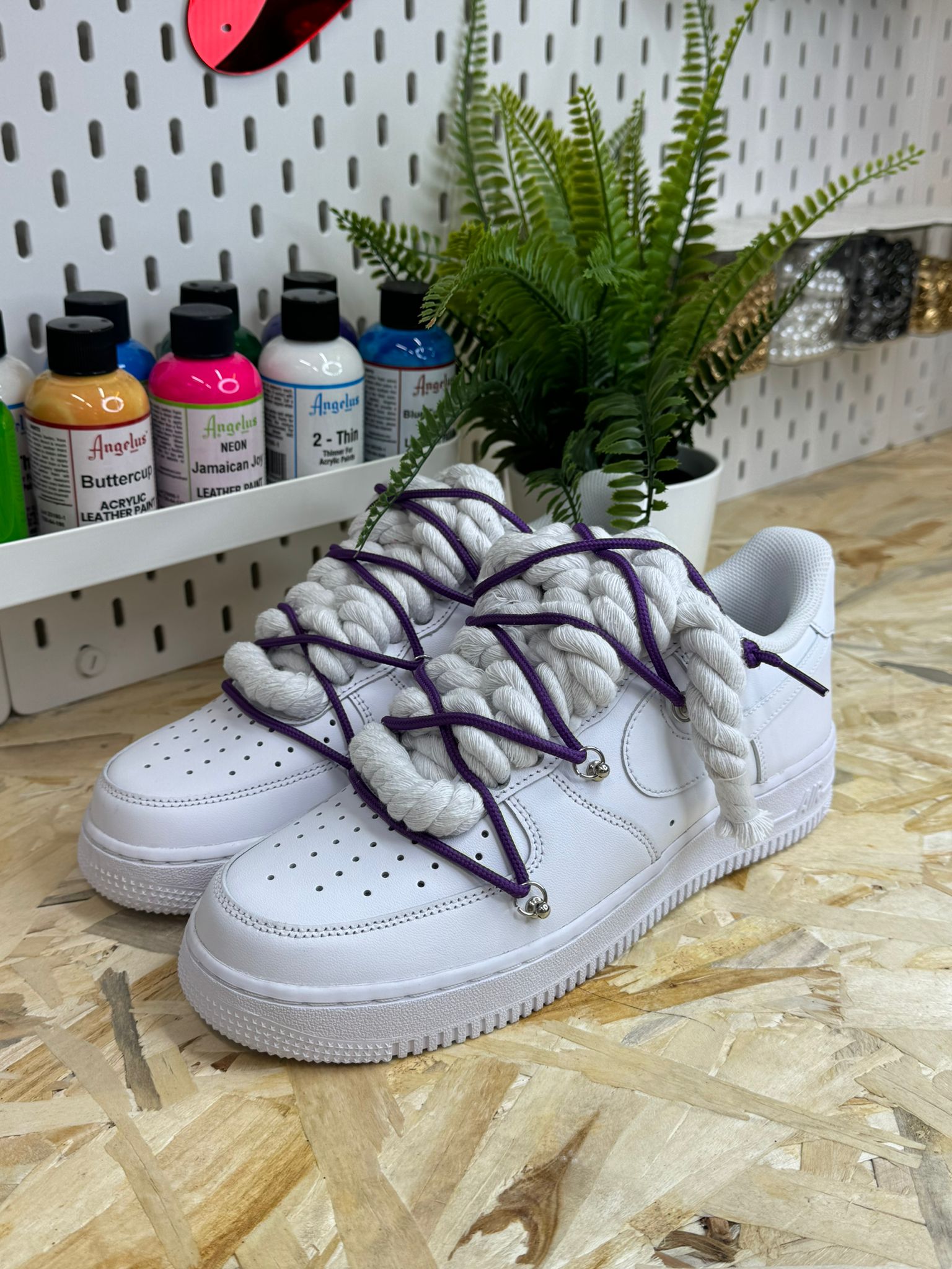 Snezed AIR FORCEROPE LACES TRIPLE VIOLET