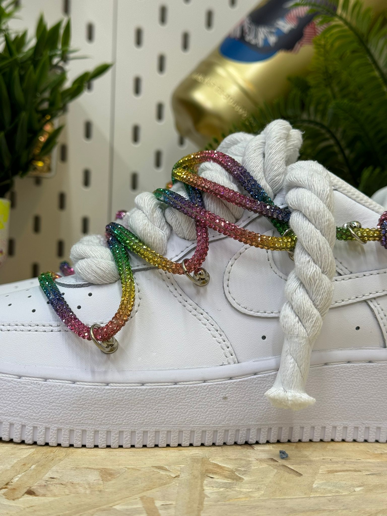 Snezed AIR FORCEWHITE TRIPLE SWAROVSKI MULTI