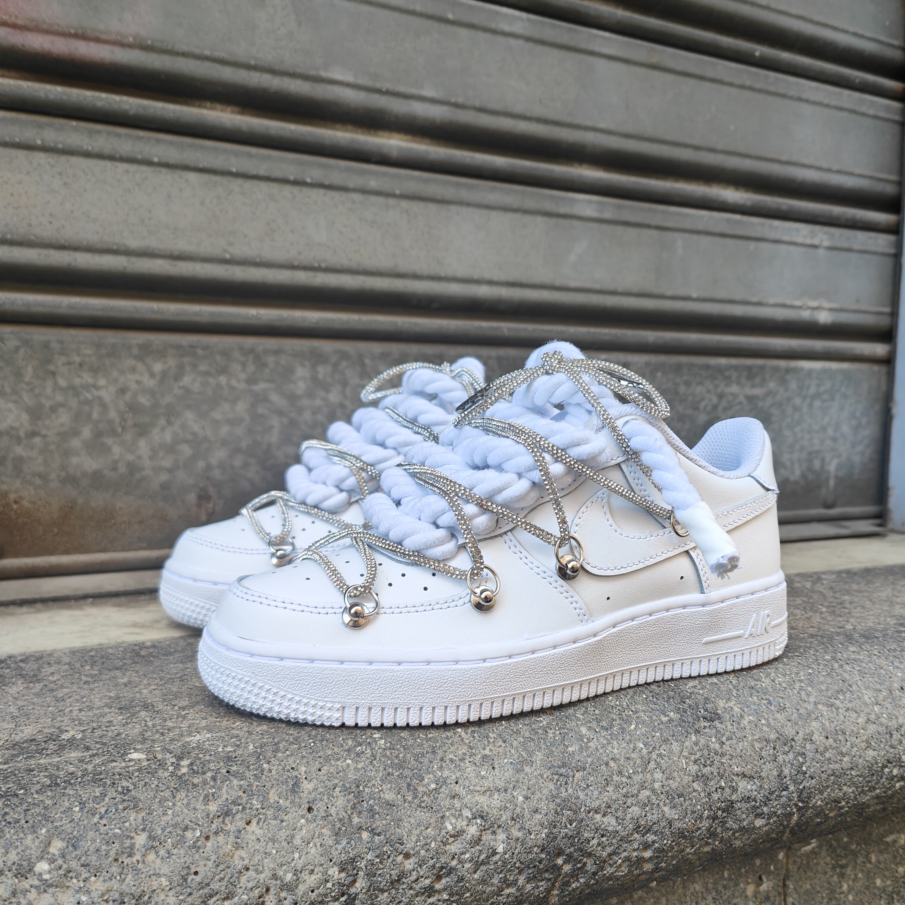 Snezed AIR FORCEROPE LACES SWAROVSKI CRISTAL
