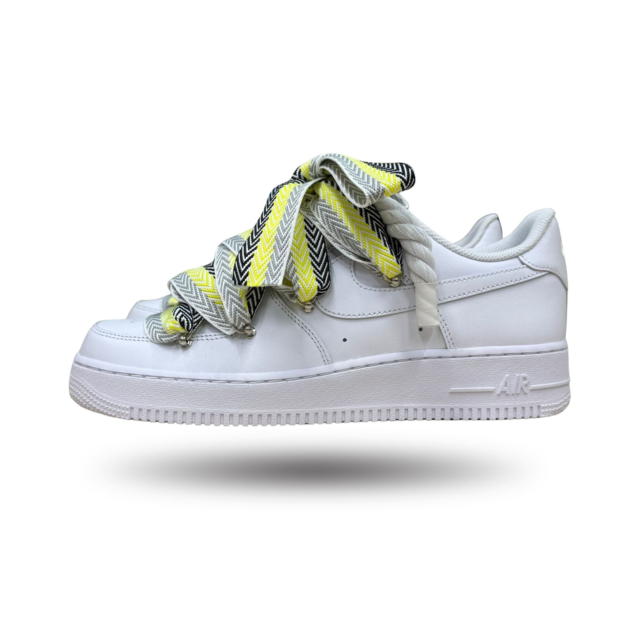 Snezed AIR FORCE ROPE LACES TRIPLEMOOD LANVIN BLACK & YELLOW