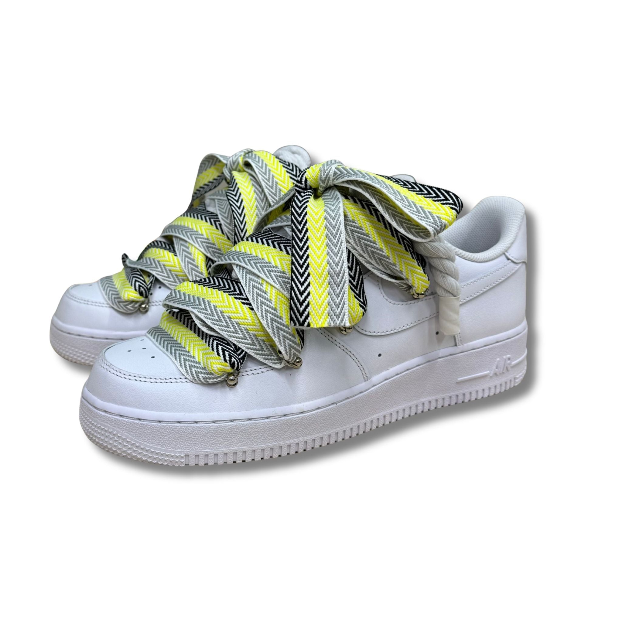 Snezed AIR FORCE ROPE LACES TRIPLEMOOD LANVIN BLACK & YELLOW