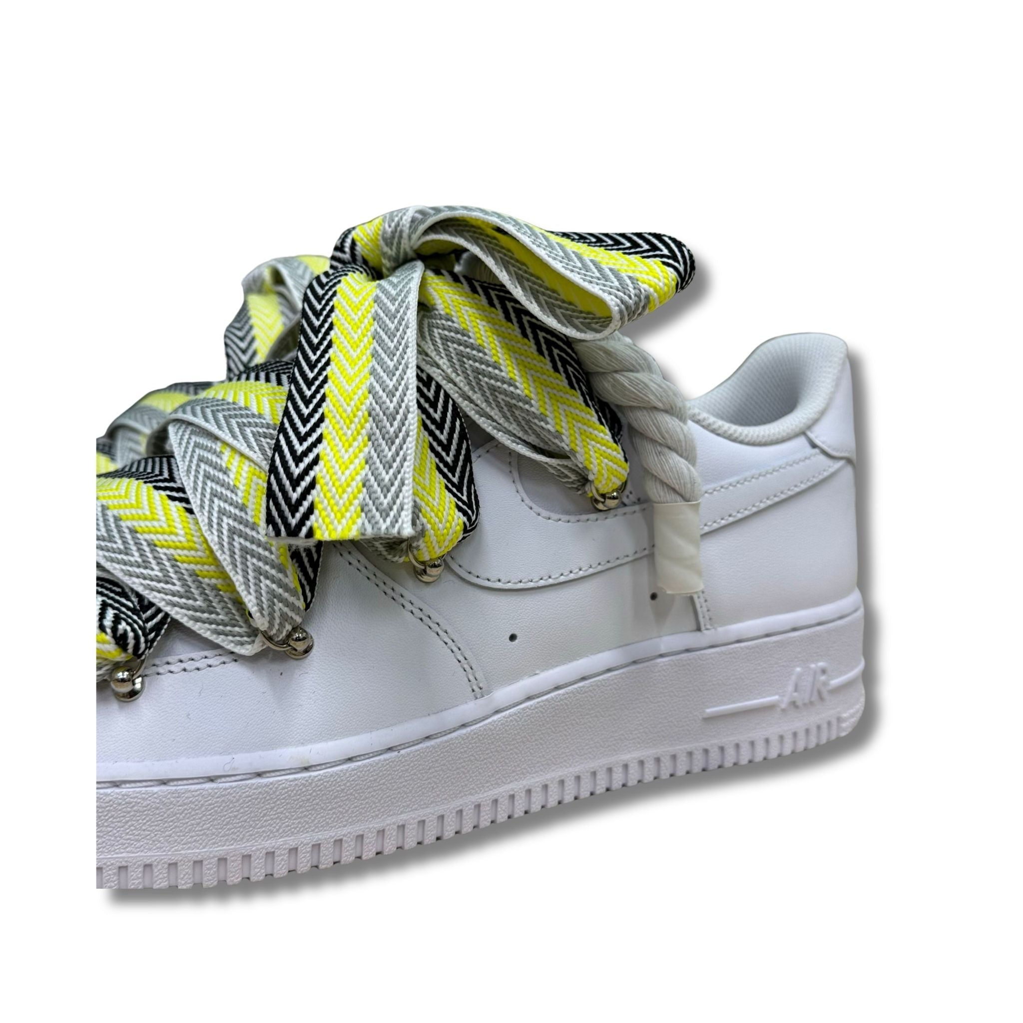 Snezed AIR FORCE ROPE LACES TRIPLEMOOD LANVIN BLACK & YELLOW