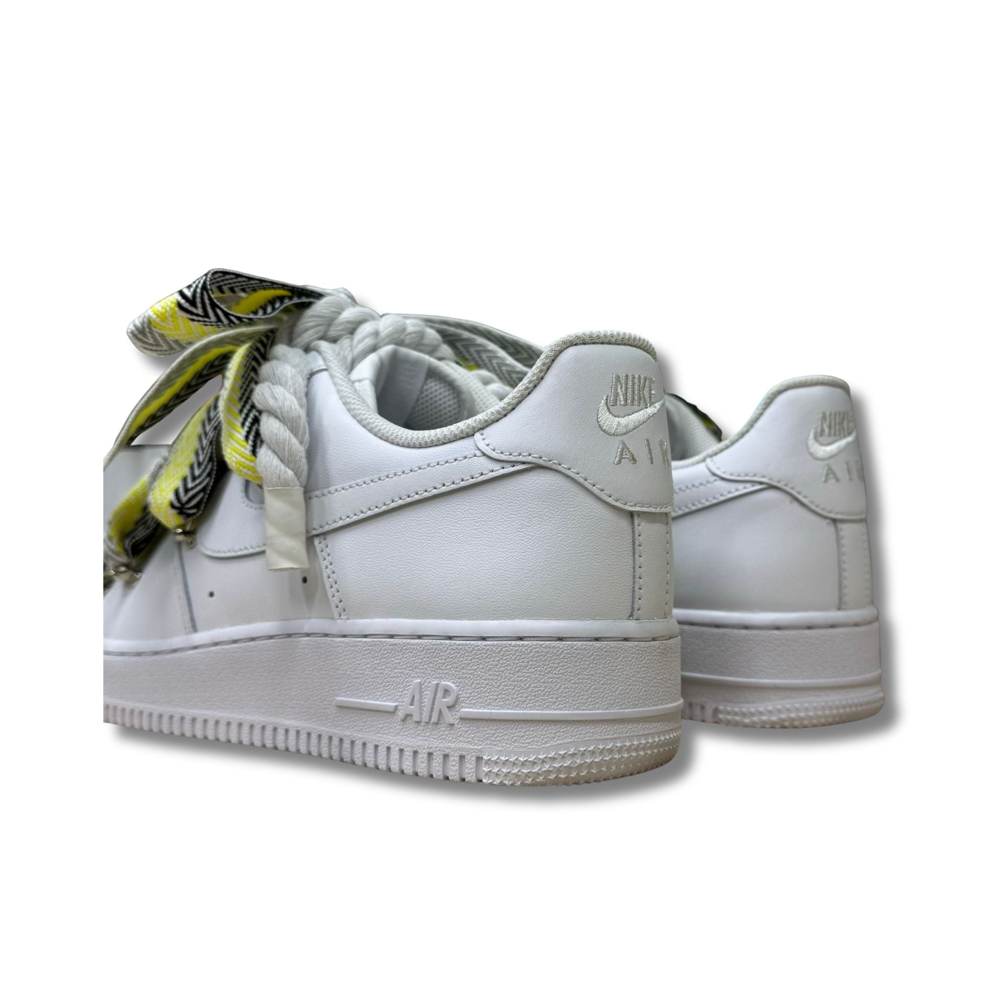 Snezed AIR FORCE ROPE LACES TRIPLEMOOD LANVIN BLACK & YELLOW