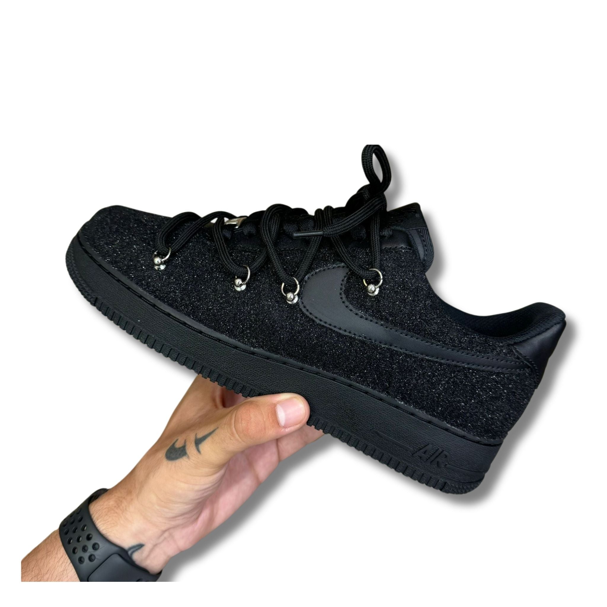 Snezed AIR FORCE  TRIPLEBLACK GLITTER
