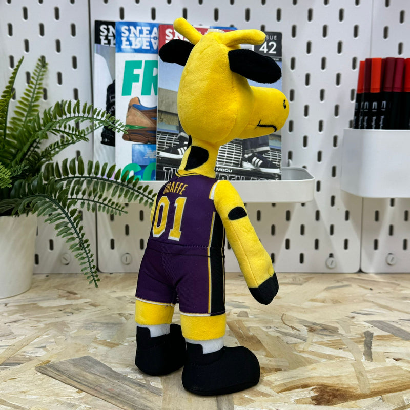 Personaggio in peluche mascotte giraffa da 25,4 cm dei Los Angeles Lakers