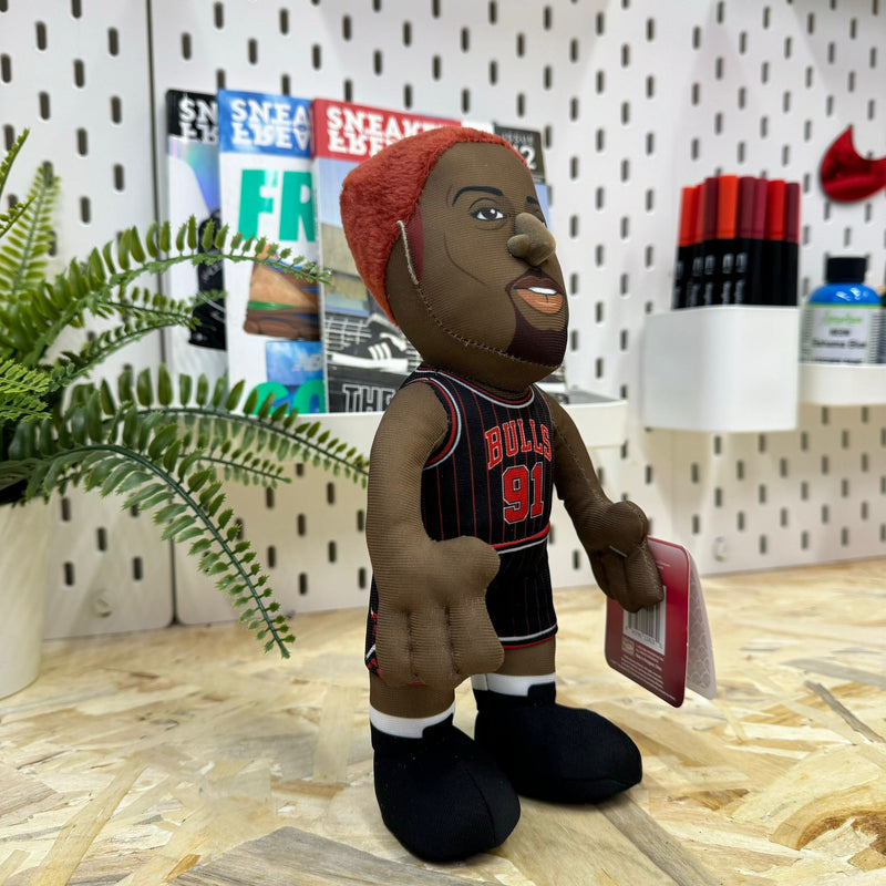 Figura di peluche da 25,4 cm di Dennis Rodman dei Chicago Bulls