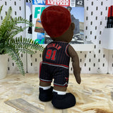 Figura di peluche da 25,4 cm di Dennis Rodman dei Chicago Bulls