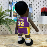 Figura de peluche Magic Johnson de Los Angeles Lakers de 10 pulgadas