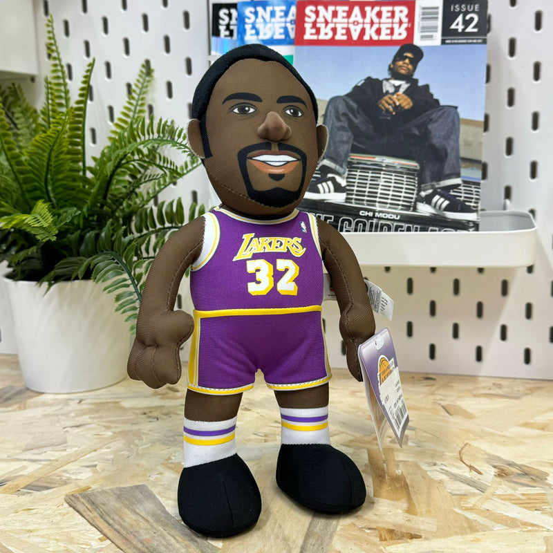 Figura de peluche Magic Johnson de Los Angeles Lakers de 10 pulgadas