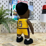 Personaggio in peluche da 25,4 cm di LeBron James dei Los Angeles Lakers