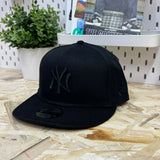 New Era Cappellino NY Yankees Nero su Nero 59FIFTY