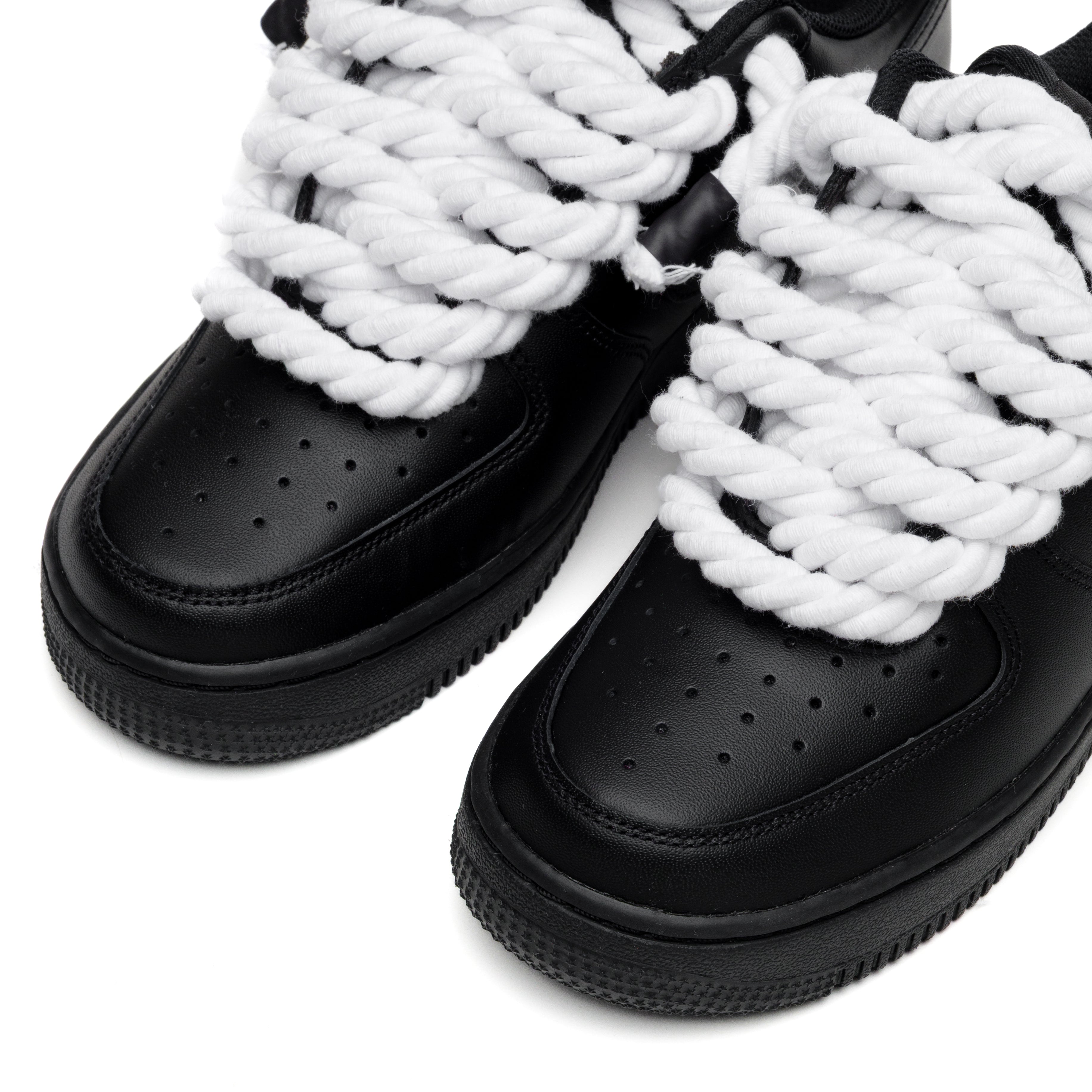 nike laces black and white