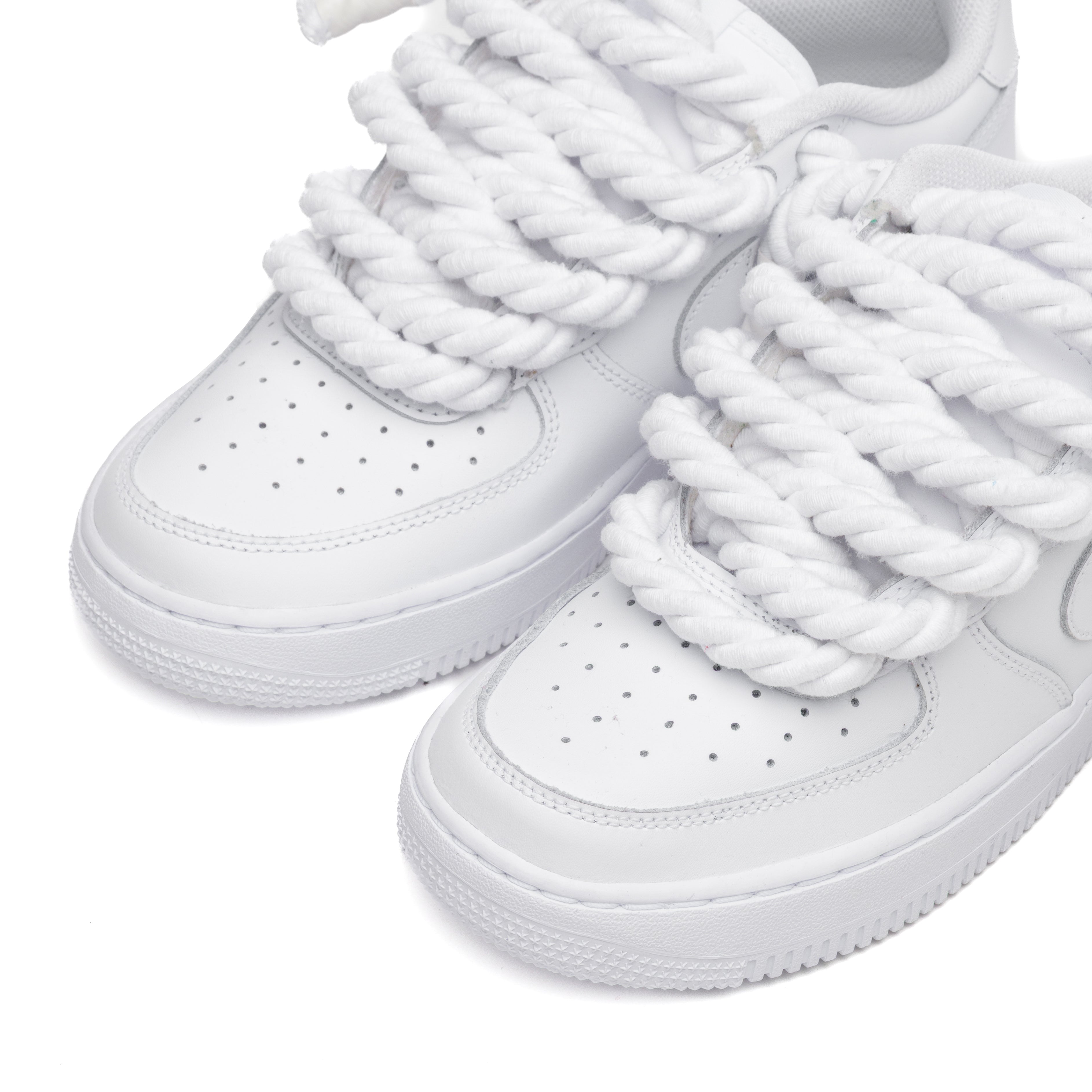NIKE AIR FORCE ROPE LACES WHITE
