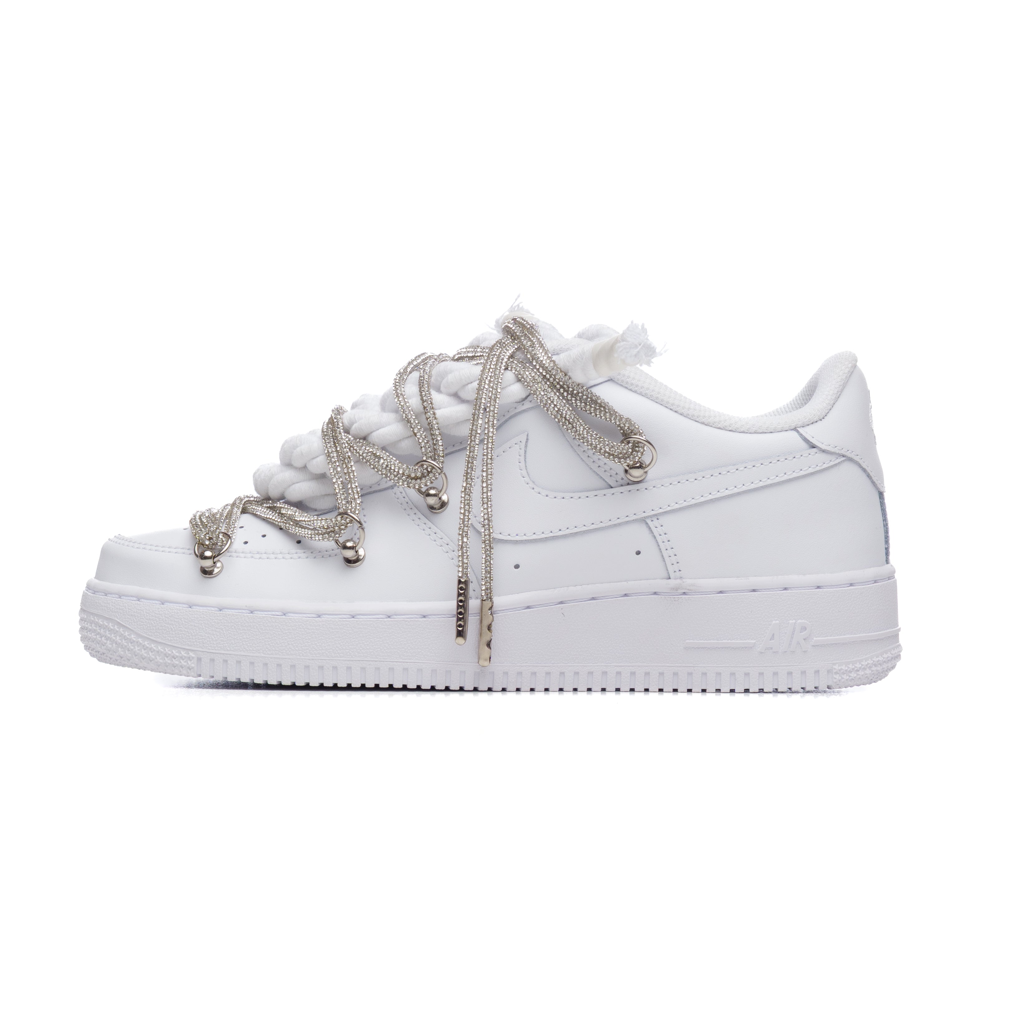 Nike Air Force Rope Laces Swarovski Dual
