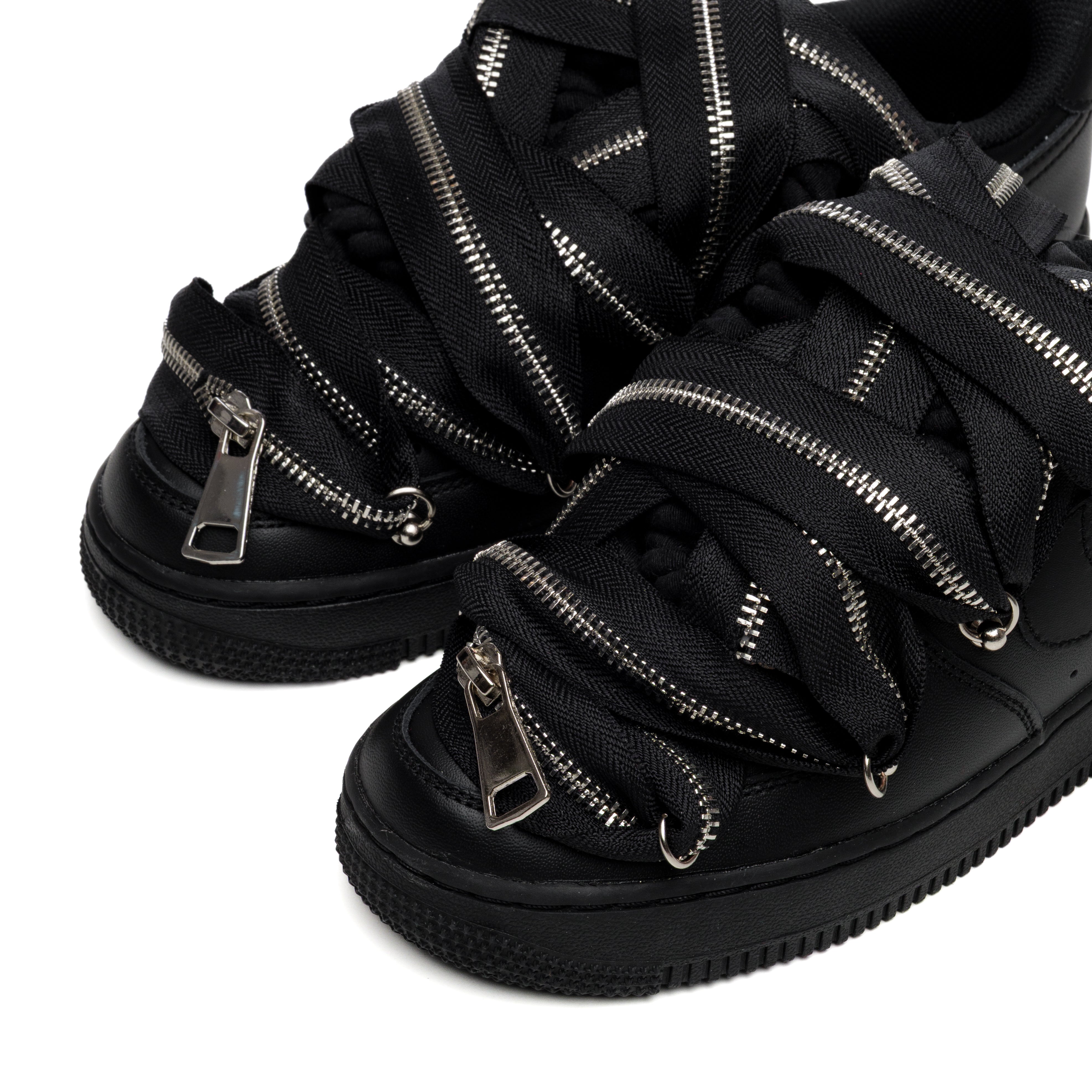 NIKE AIR FORCE ROPE NOIR ZIP NOIR