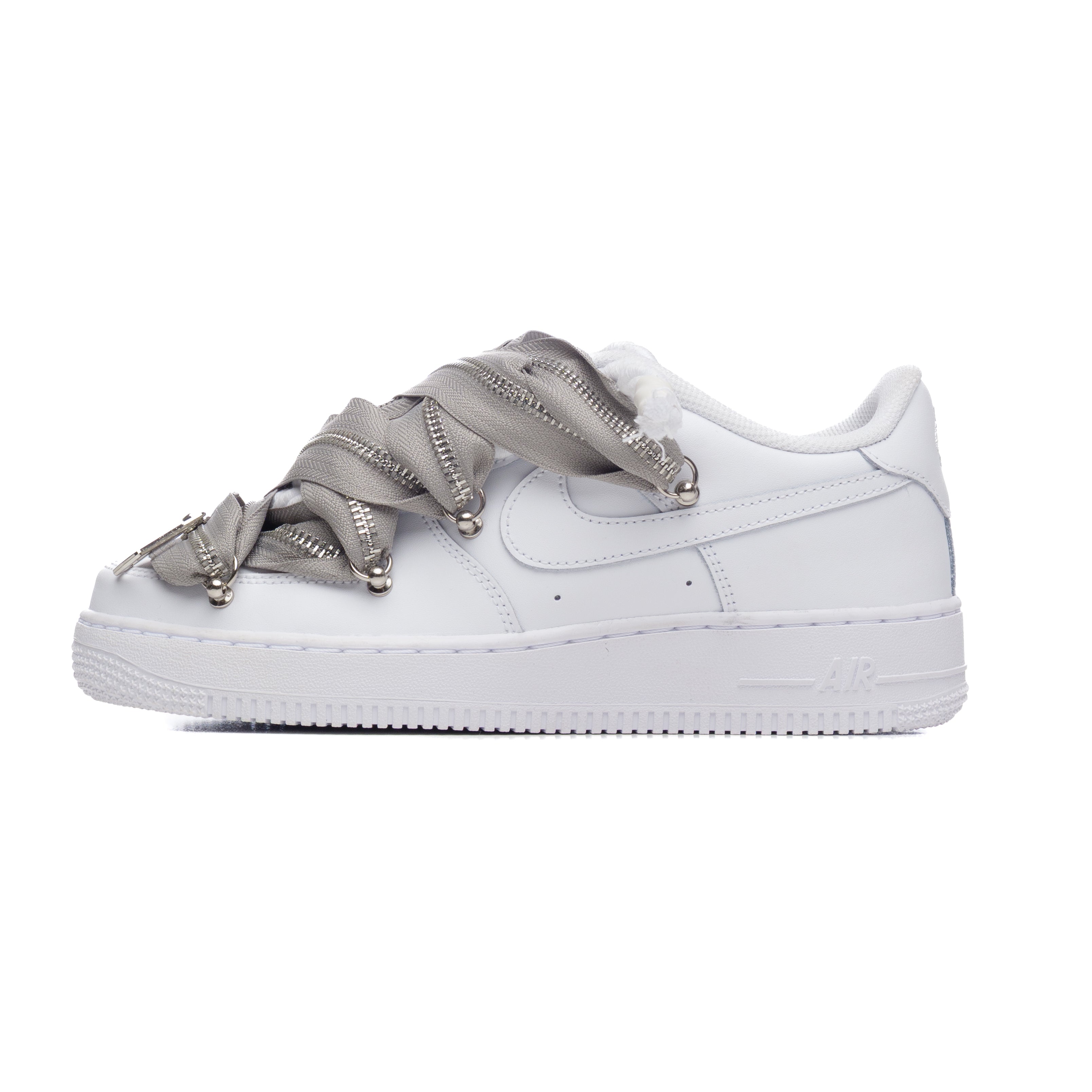 NIKE AIR FORCE ROPE LACES ZIP GREY