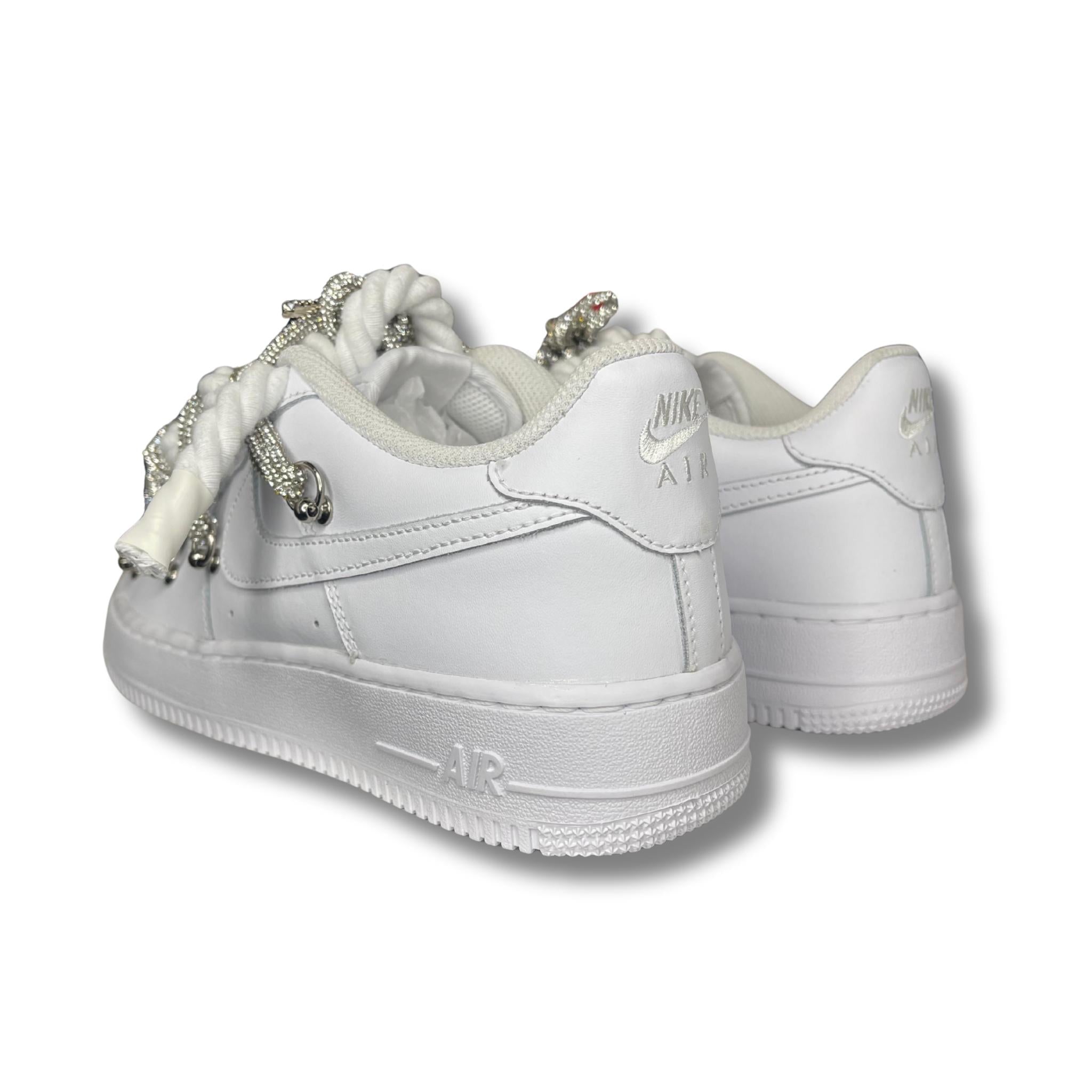 Nike Air Force Rope Laces Swarovski Dual