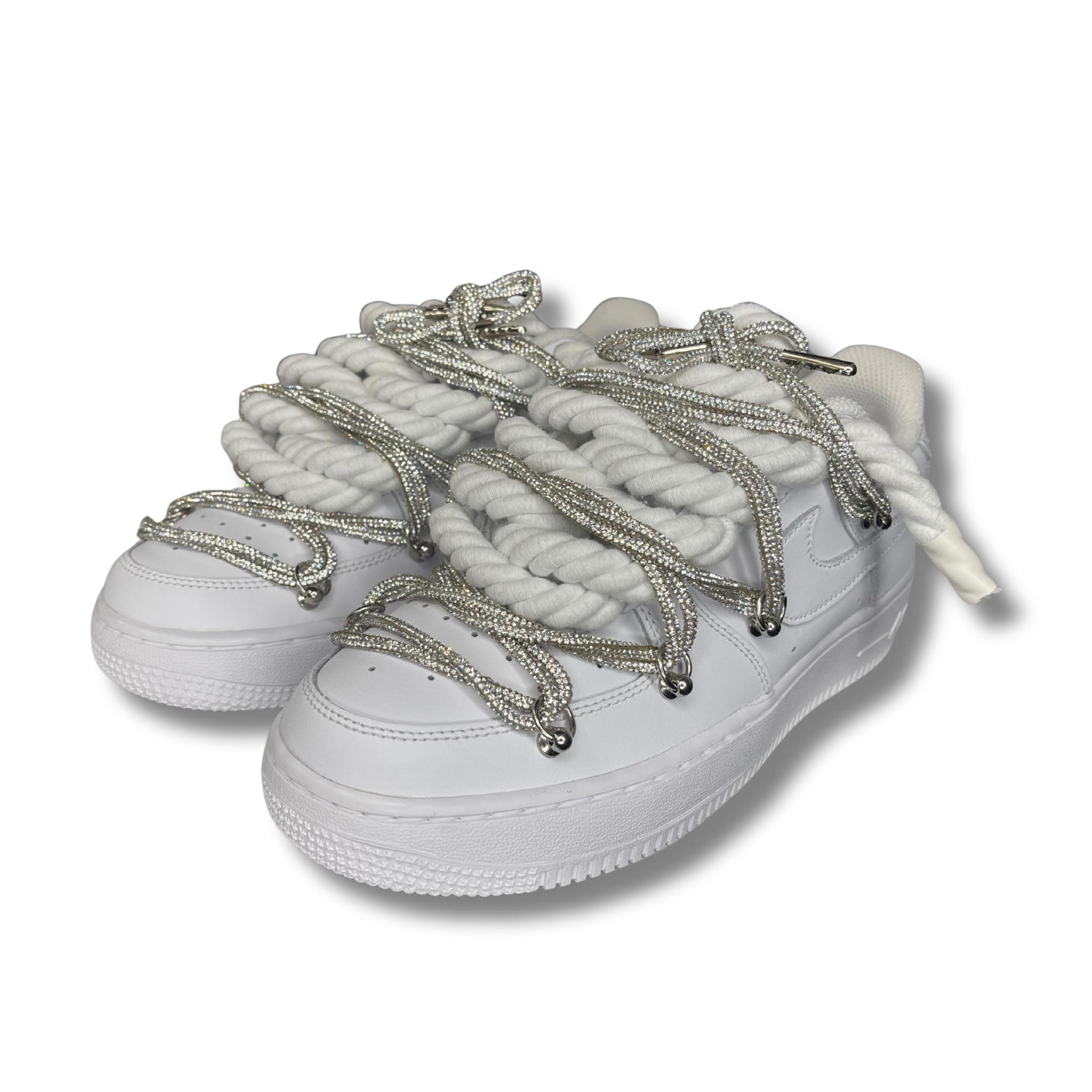 Nike Air Force Rope Laces Swarovski Dual