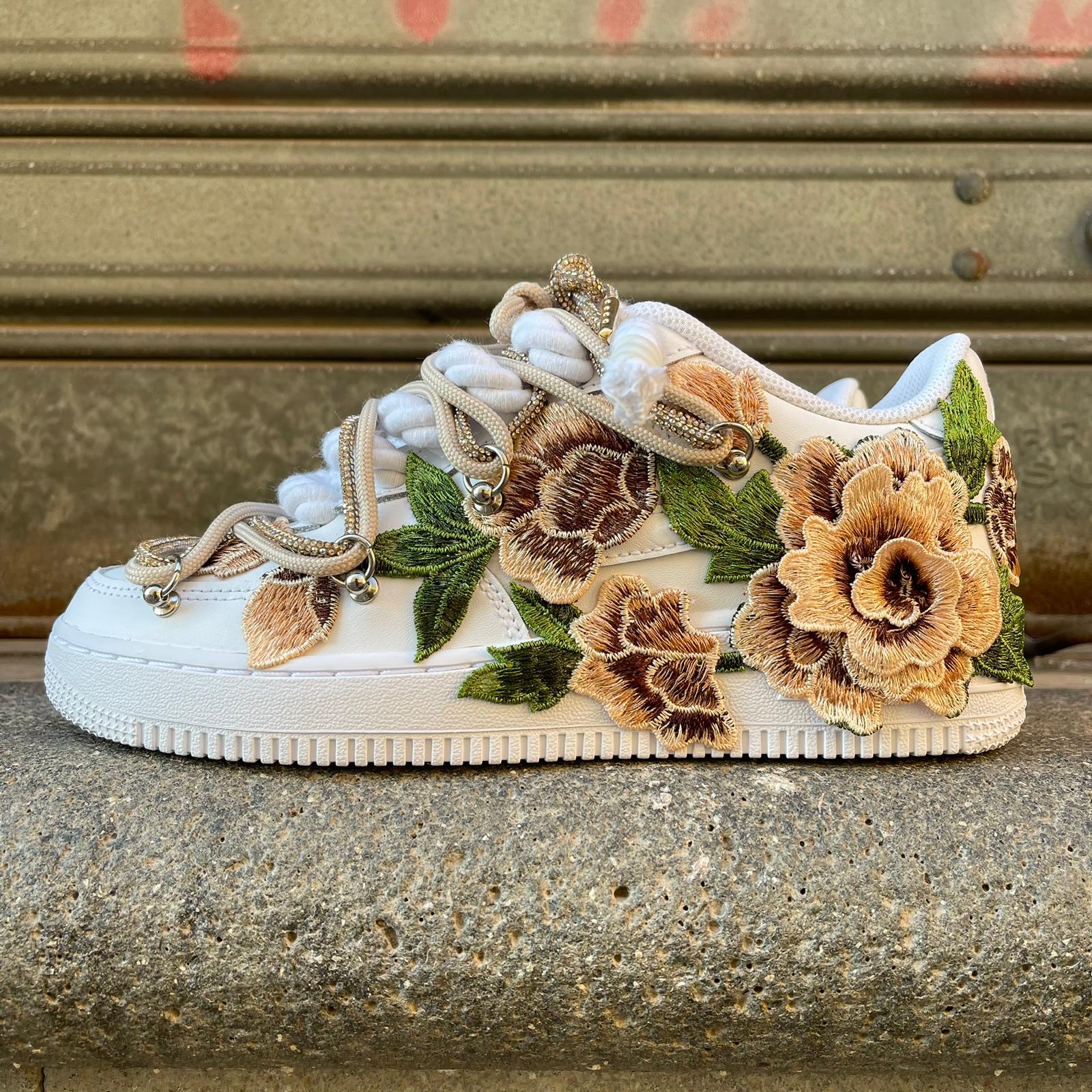 Nike Air Force Golden Roses