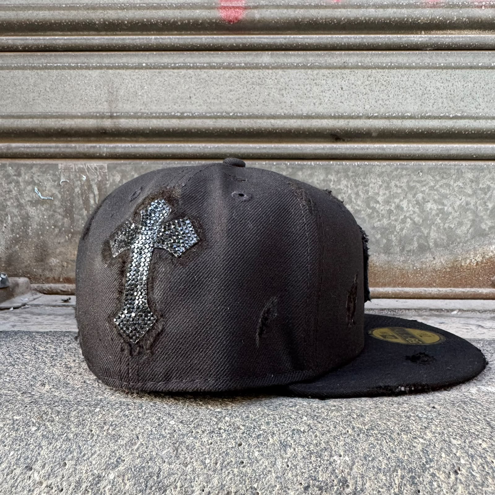 Cap Custom New Era NY Black Relic