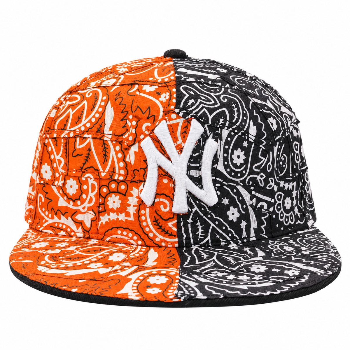CAP CUSTOM NEW ERA 59FIFTY BANDANA WRAP 2WAY ORANGE & BLACK