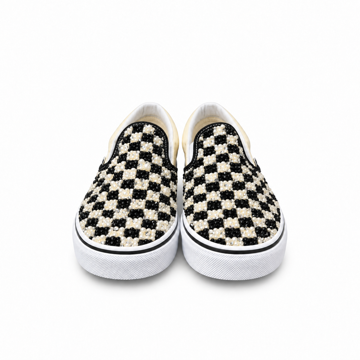 VANS SLIP-ON CUSTOM “CHECKMATE PEARL”