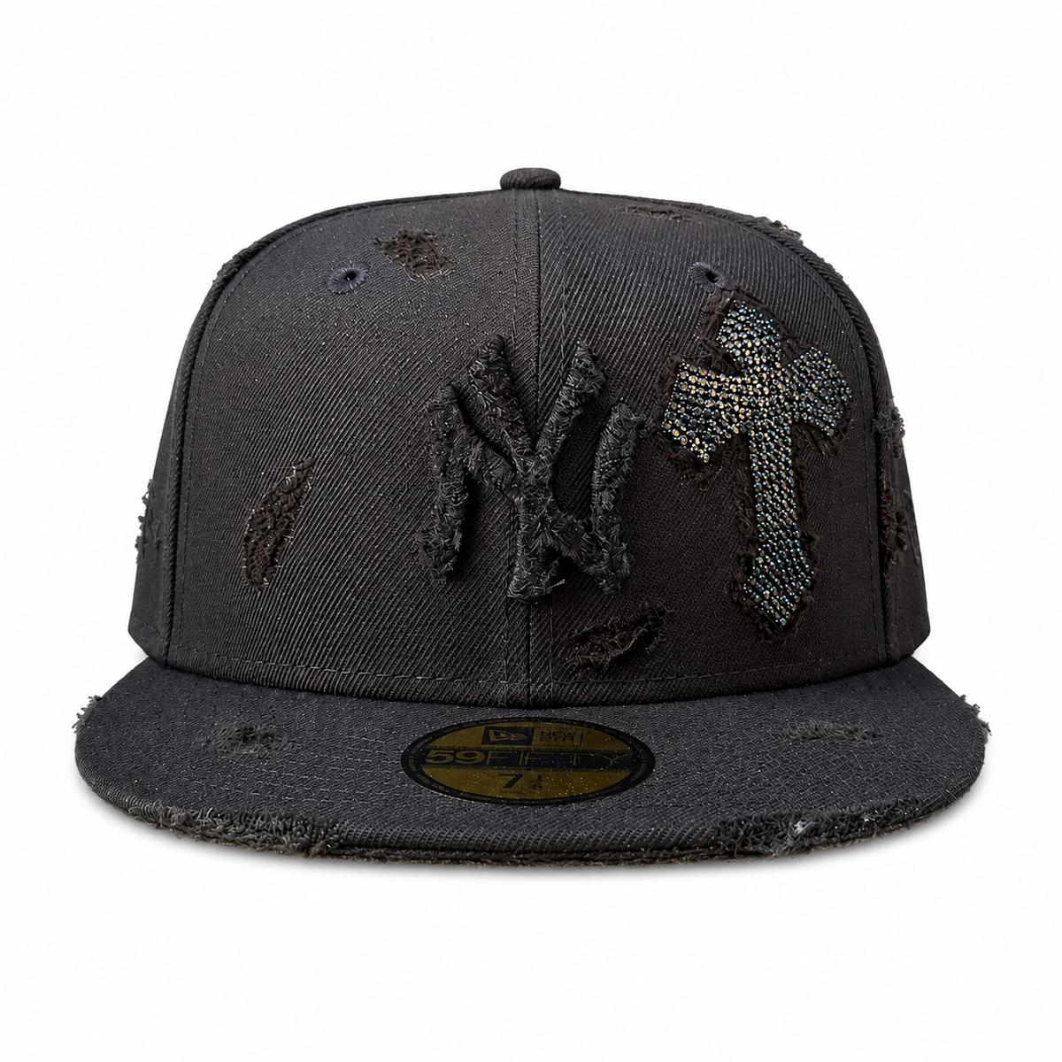 Cap Custom New Era NY Black Relic