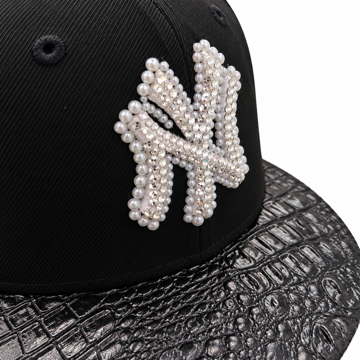 CAP CUSTOM NEW ERA 59FIFTY “NY BLACK COCO CRYSTAL”
