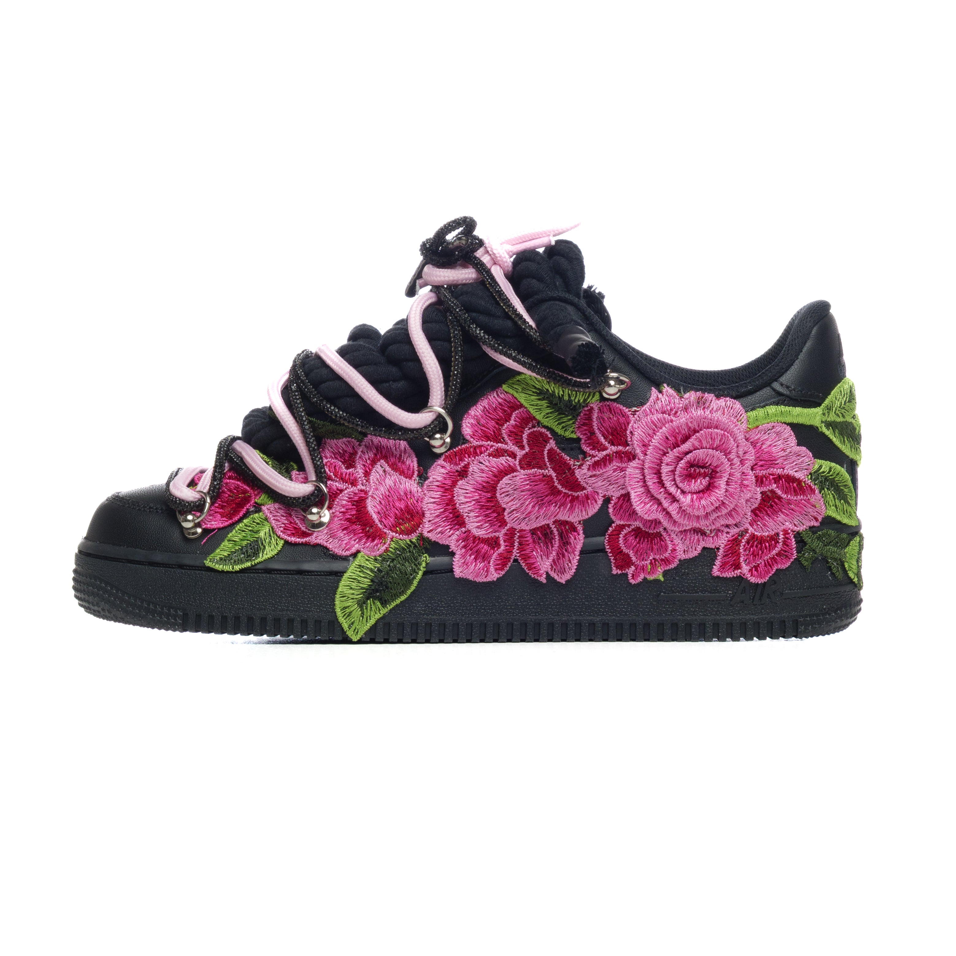 Snezed AF1 BLACK- DOUBLE ROSES