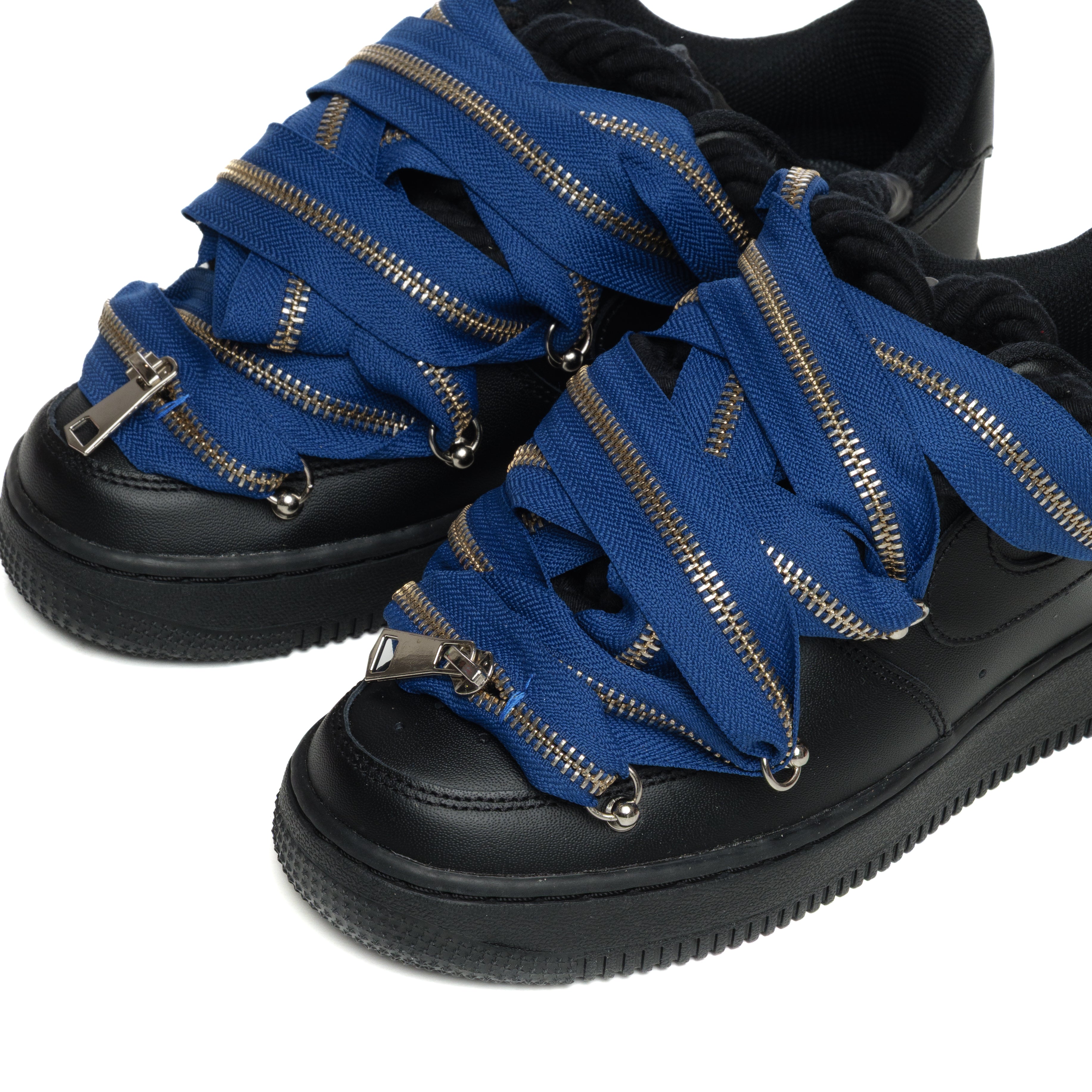 Snezed AF1 BLACK- ZIP BLUE