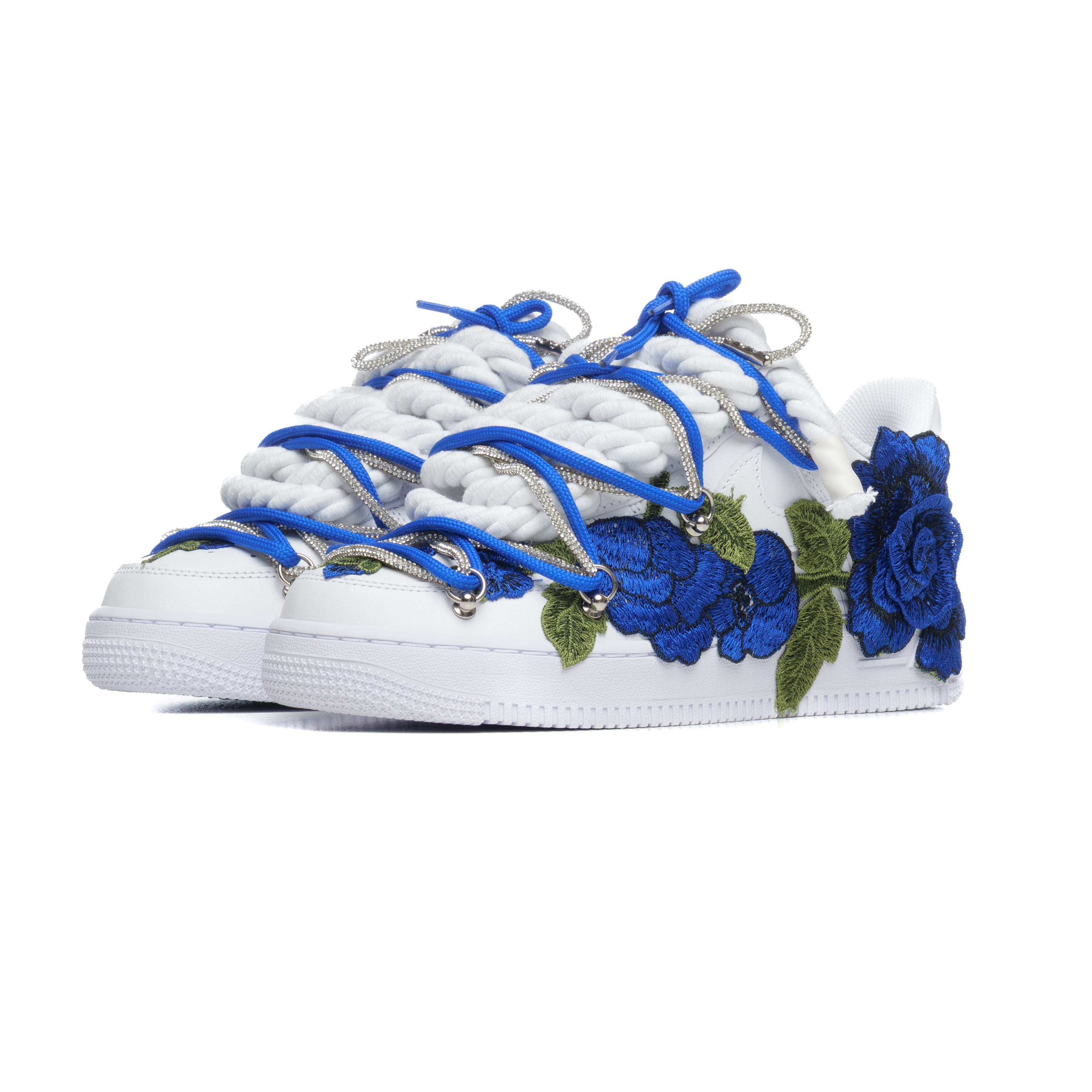 Snezed AF1 WHITE- BLUE ROSES