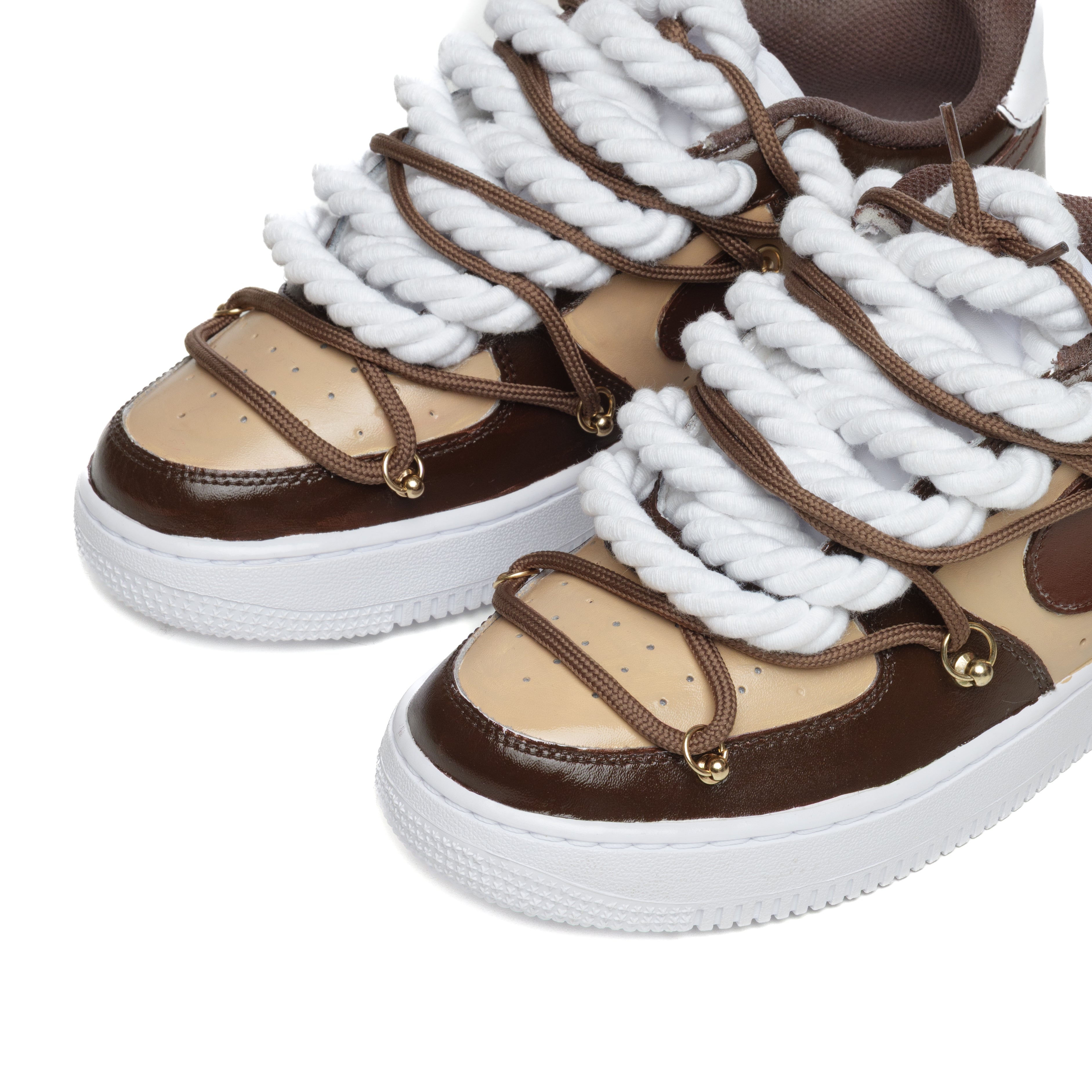 Snezed AF1 WHITE- DESERT MOCHA