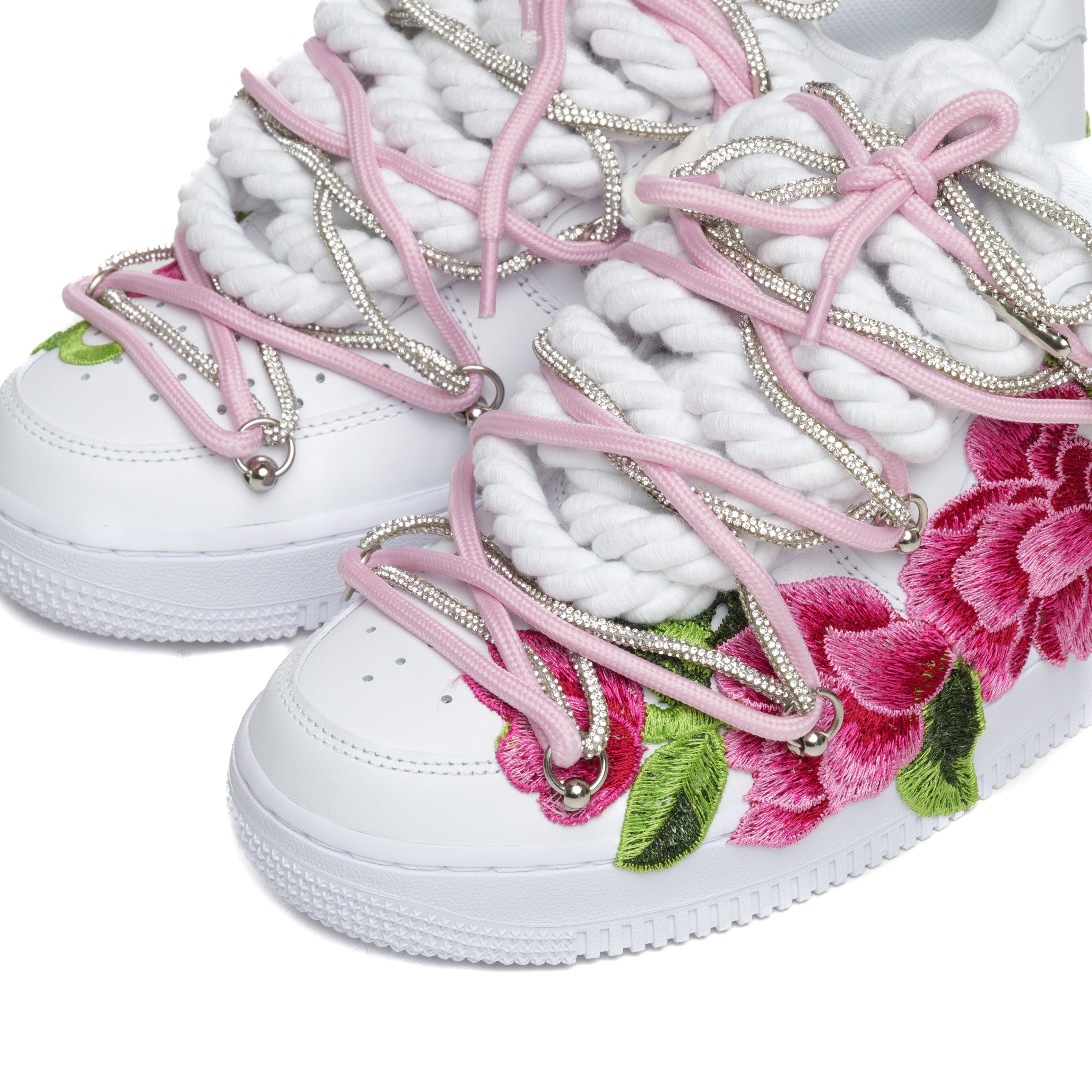 Snezed AF1 WHITE- DOUBLE ROSES