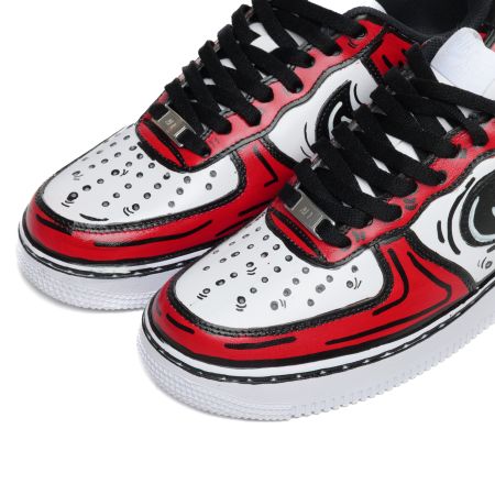 Snezed AF1 WHITE- INKED FORCE - RED
