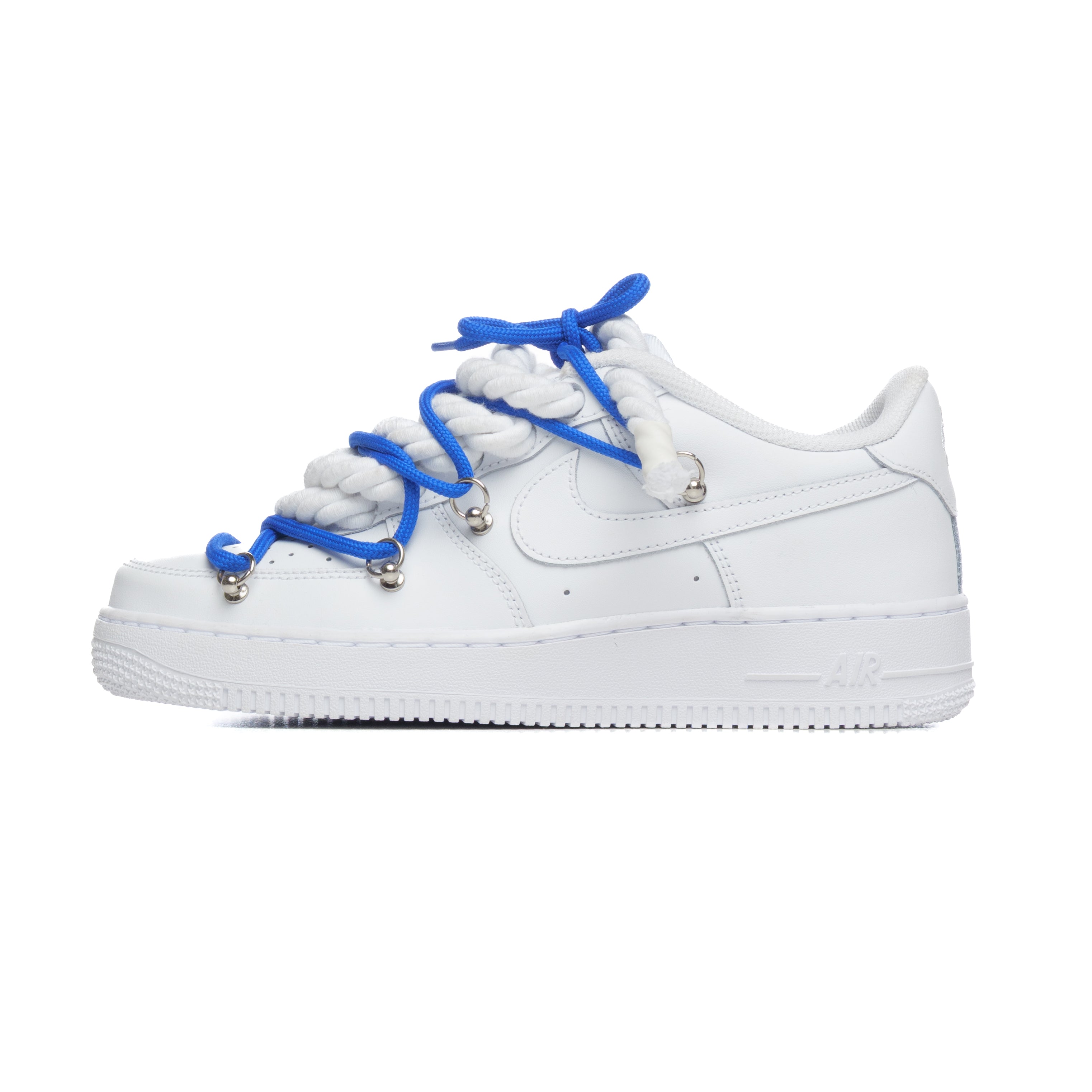 Snezed AF1 WHITE- TWIN LACES BLUE