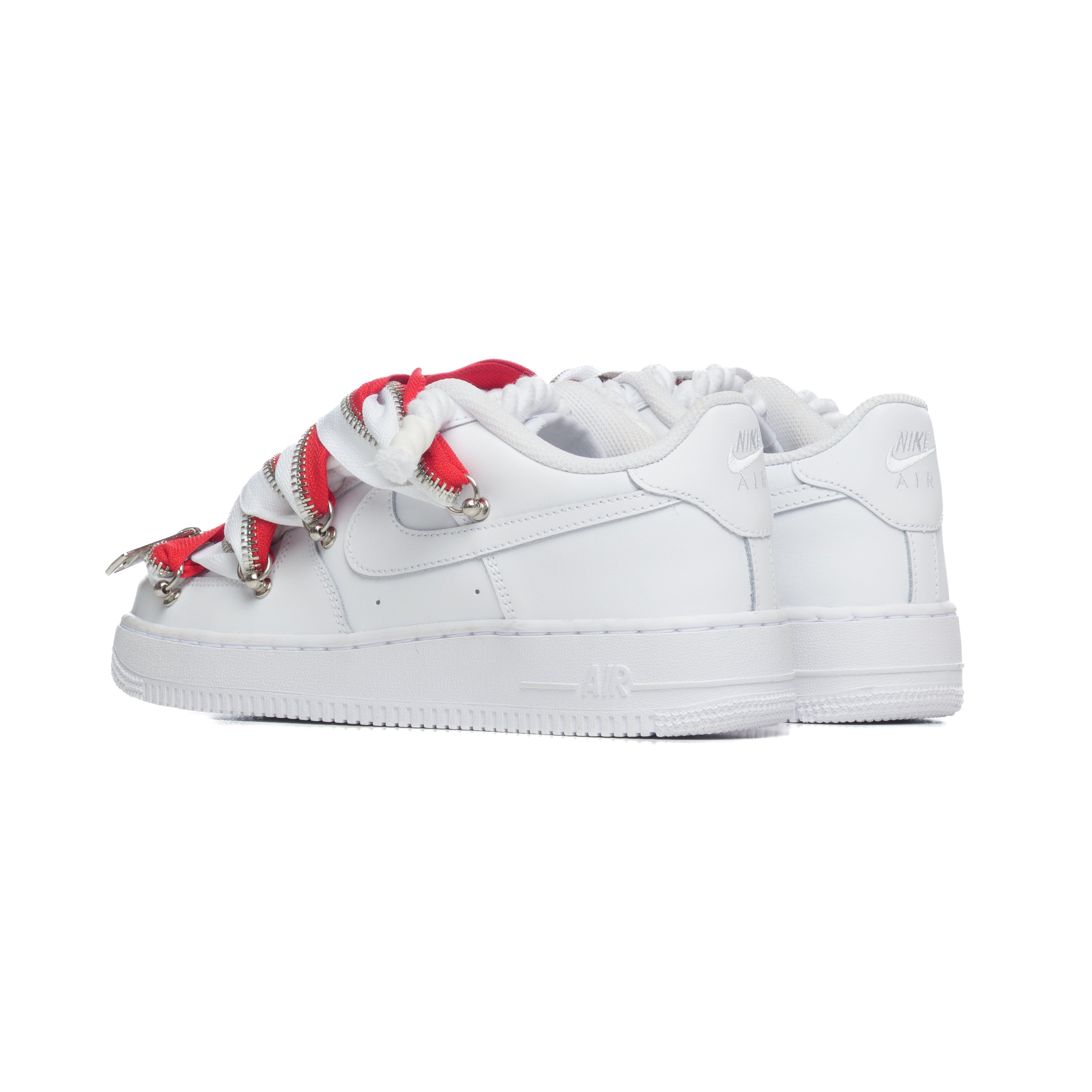 Snezed AF1 WHITE- ZIP BIOCOLOR WHITE&RED