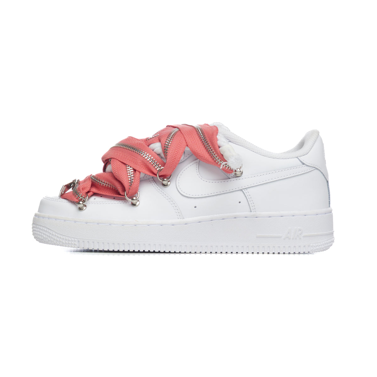 NIKE AIR FORCE ROPE WHITE ZIP PINK