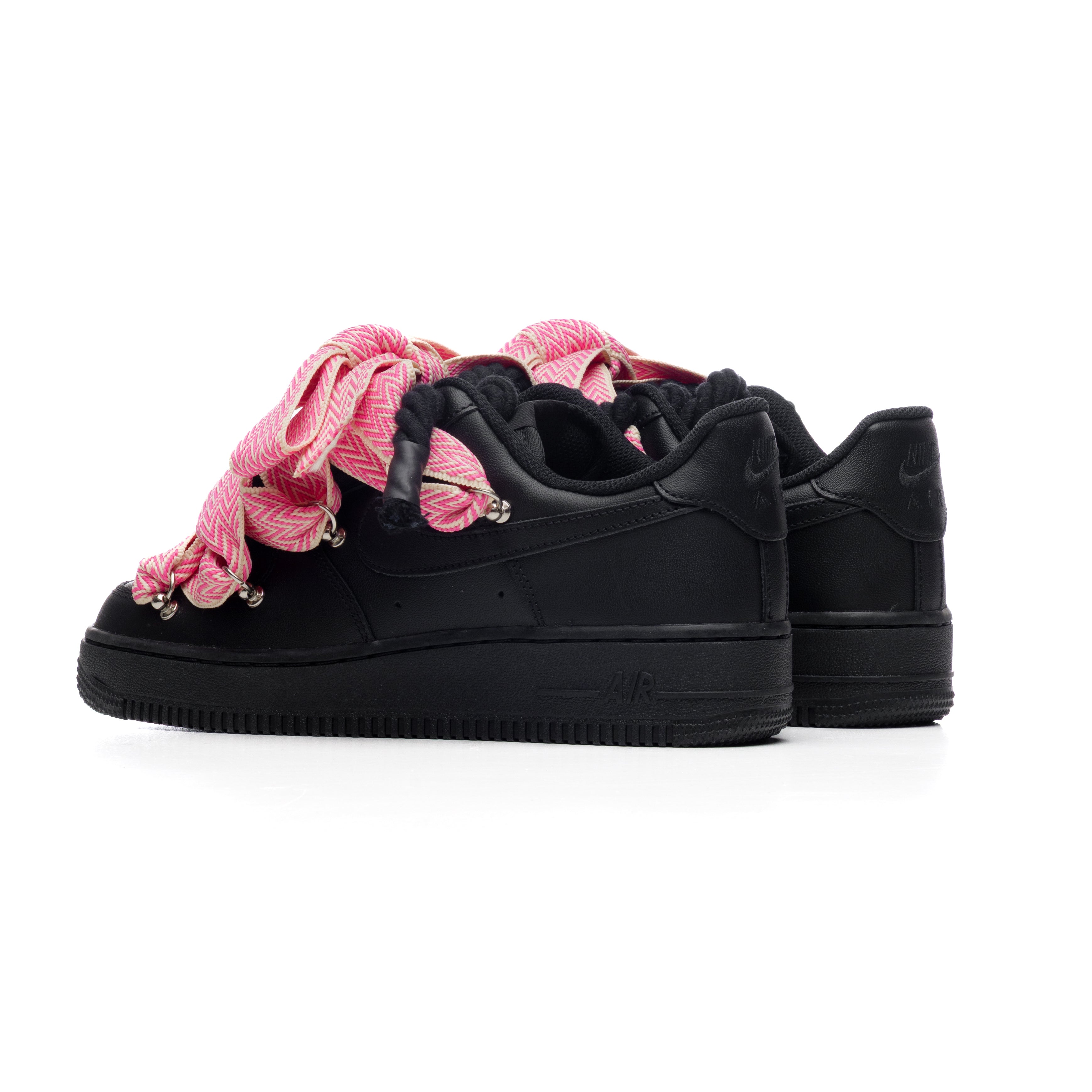 Snezed NIKE AIR FORCE 1 BLACK ROPE LACES- BUBBLEGUM